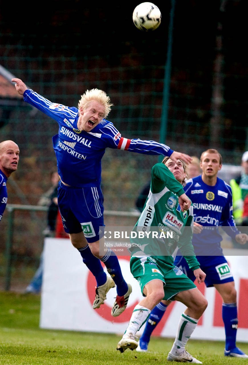 Patrik Eriksson Ohlsson, Sundsvall, nick, i sin sista match