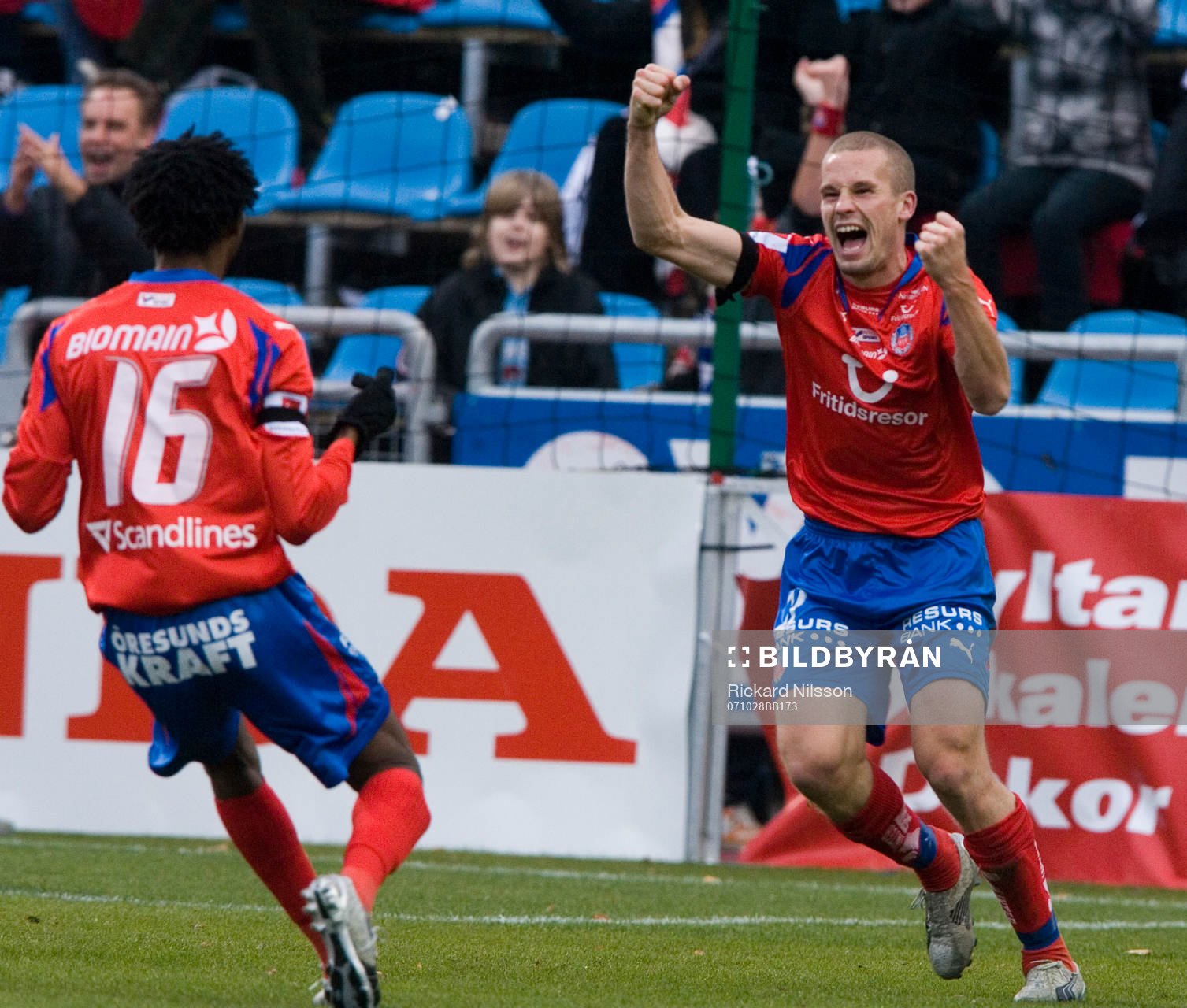 Christoffer Andersson, Helsingborg, jubel