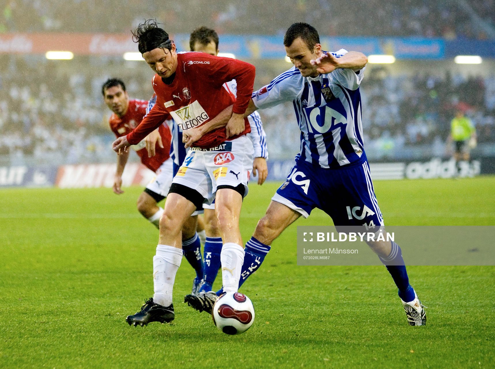 Kamp om bollen, Kristian Haynes mot Hjalmar Jonsson.