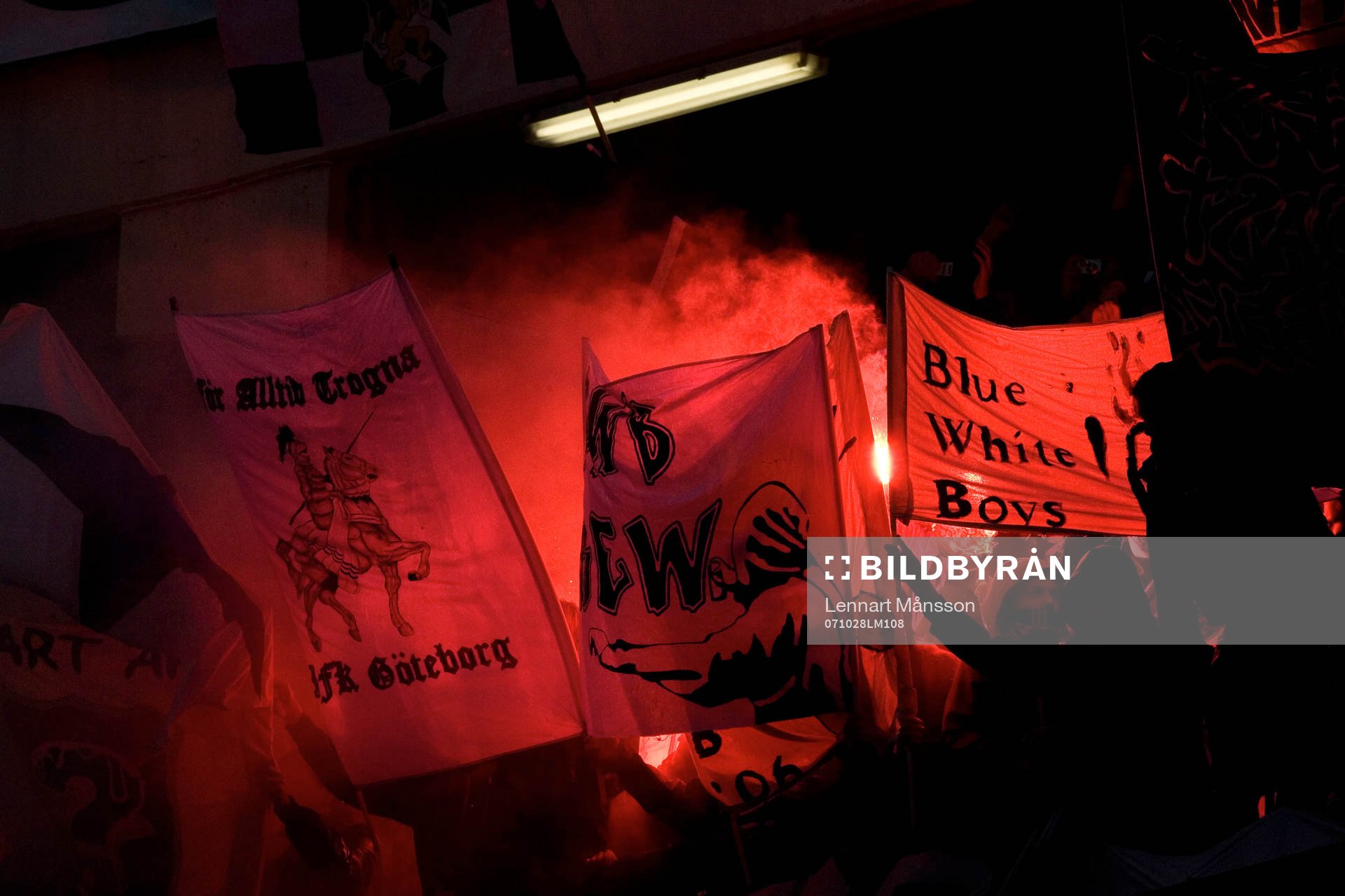 Bengalisk eld, banderoll, tifo