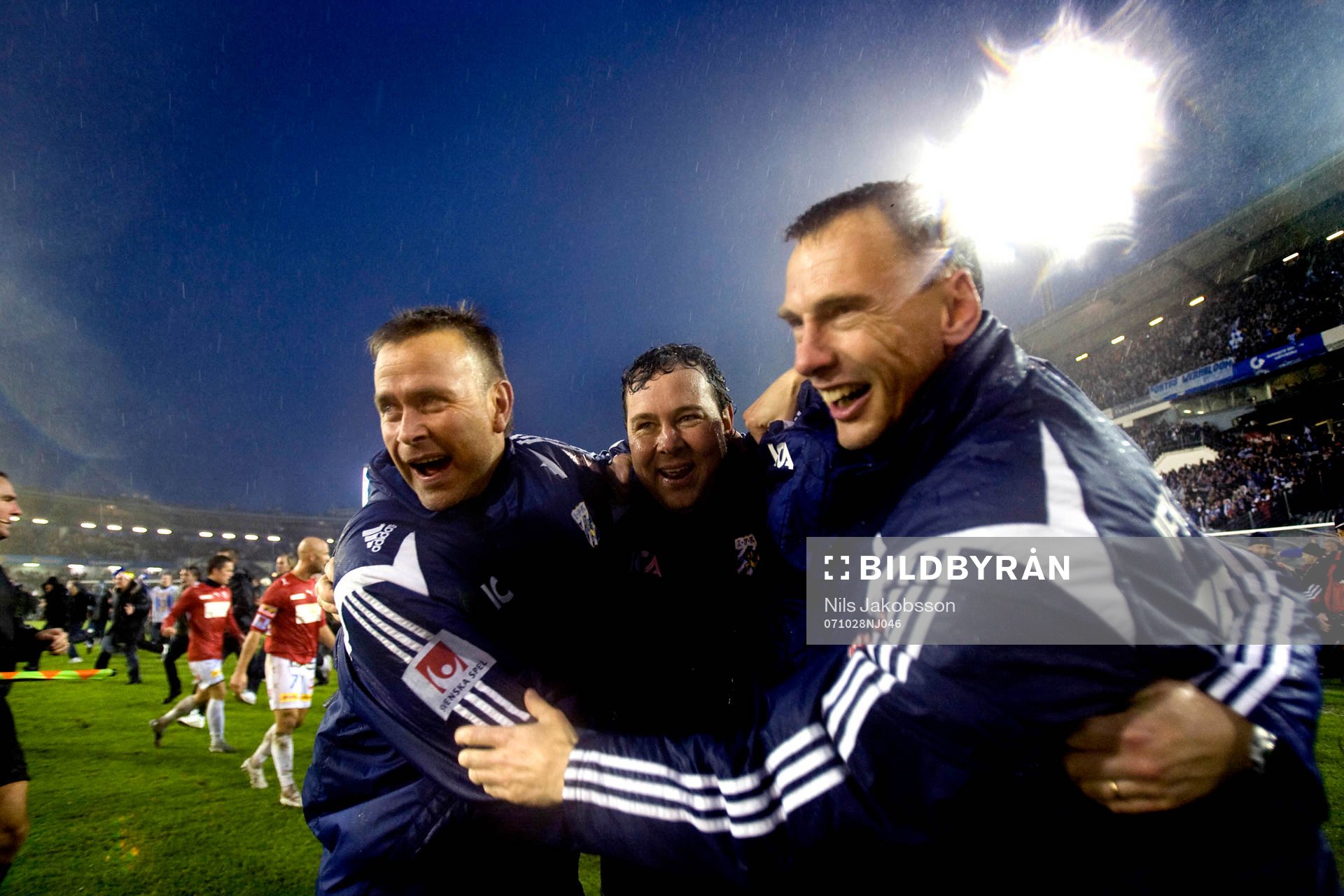 Teddy Olausson, Stefan Rehn, Jonas Olsson, tränare, IFK