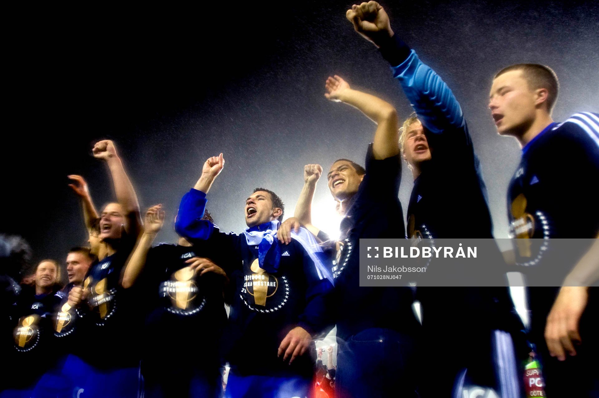 IFK Göteborg, jubel, på podiet, Svenska mästare,