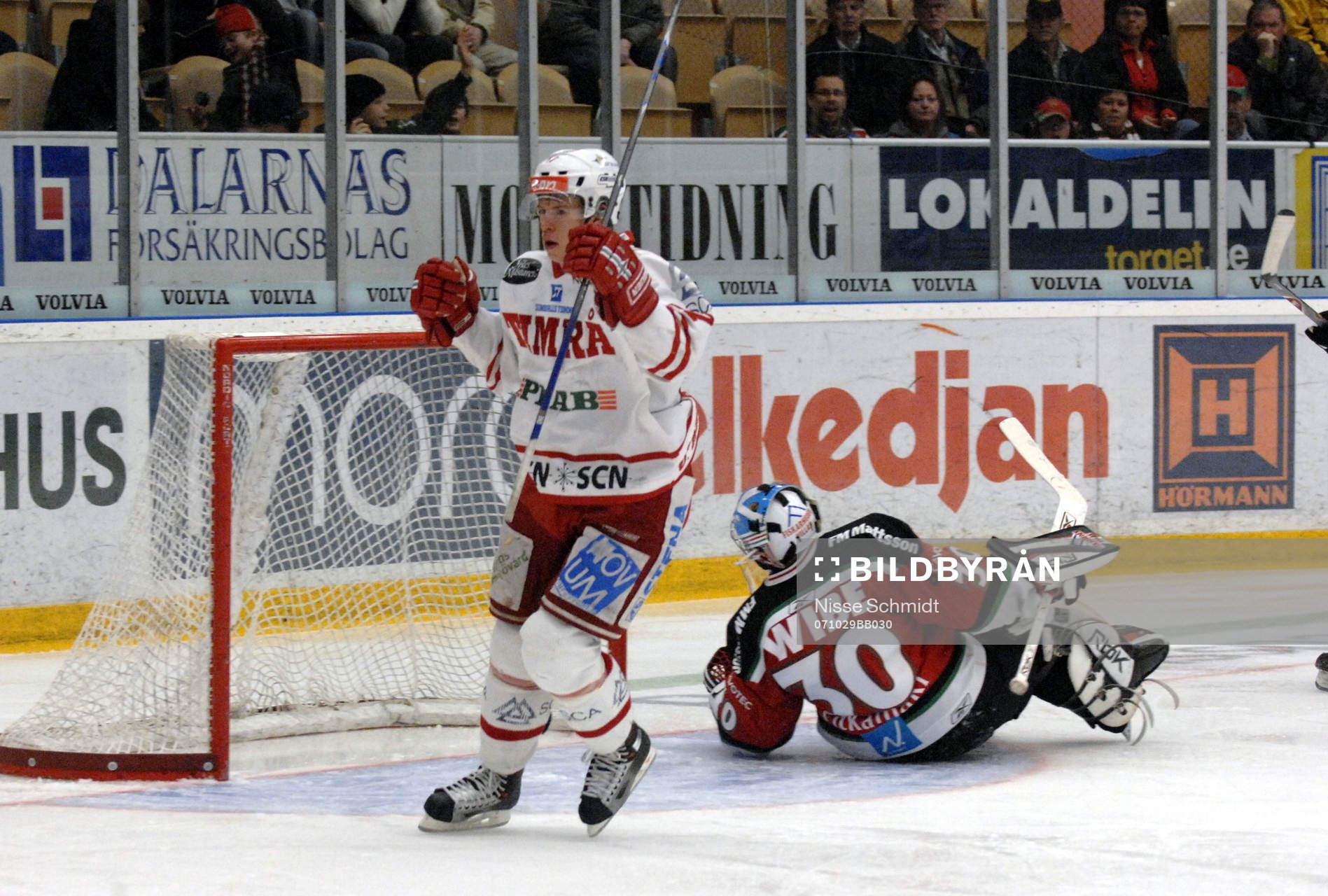 Johan Andersson, Timrå. Glädje. Jubel. Mål