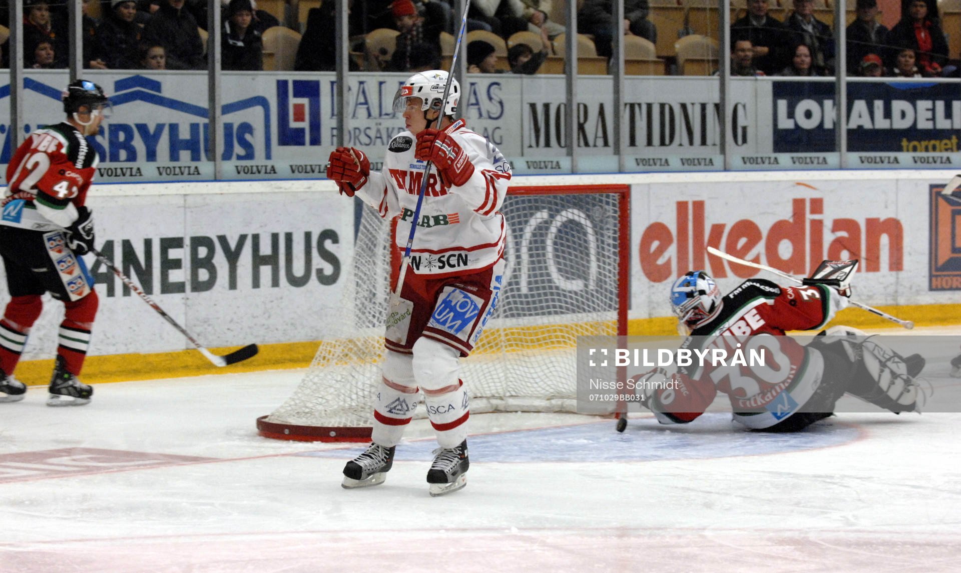 Johan Andersson, Timrå och Juha Pitkämäki, målvakt,