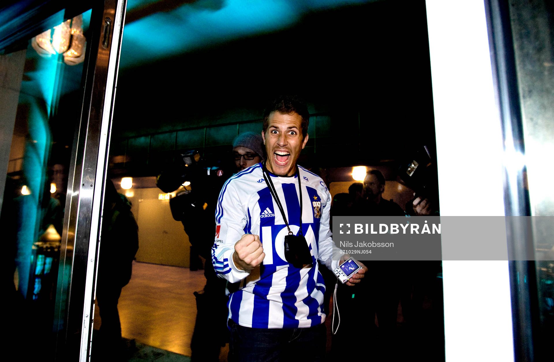 Tobias Hysén, Göteborg. SM-Guld. Svenska mästare. Jubel.
