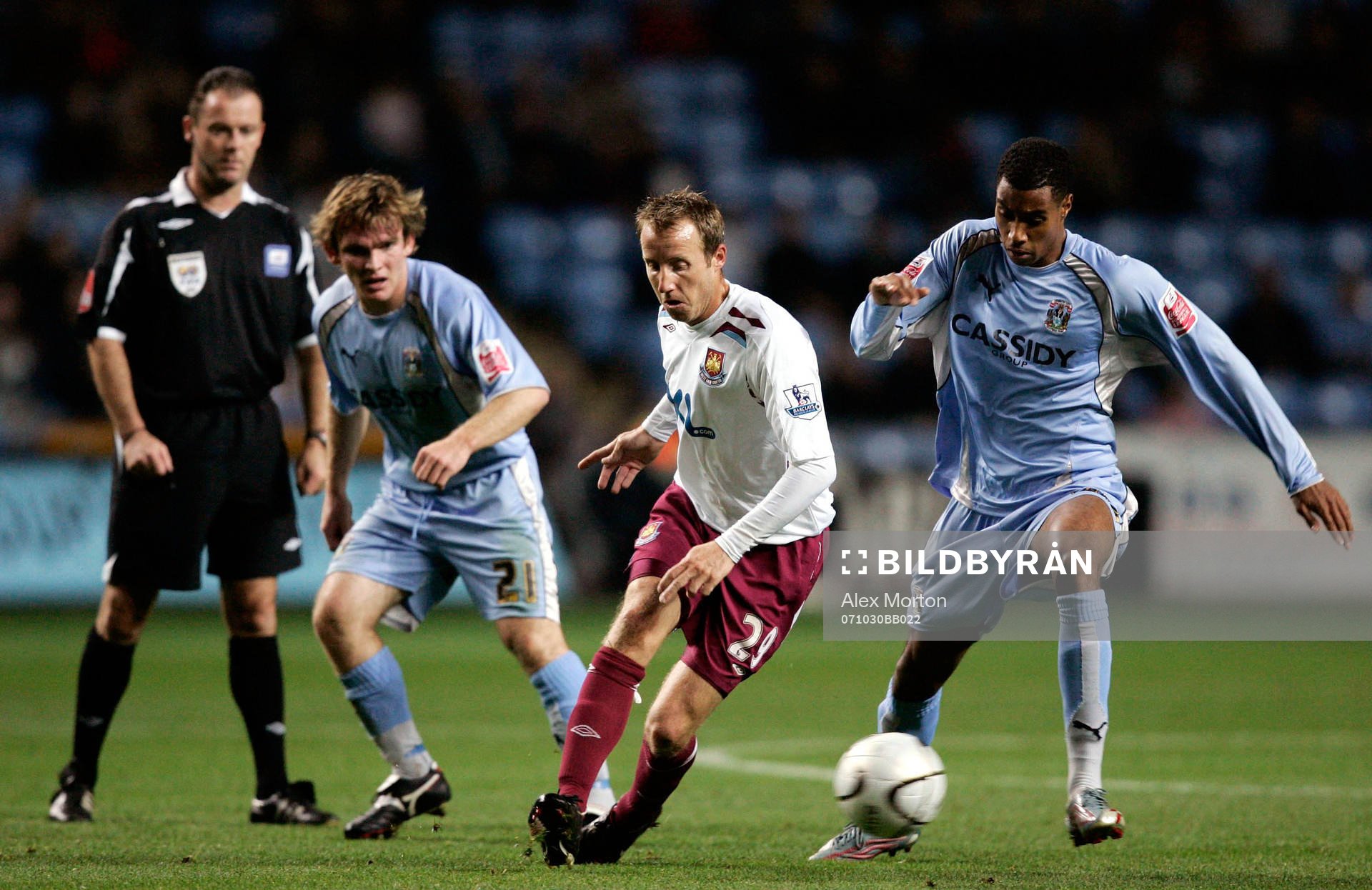 Fotboll, engelsk, Ligacupen, Coventry City - West Ham