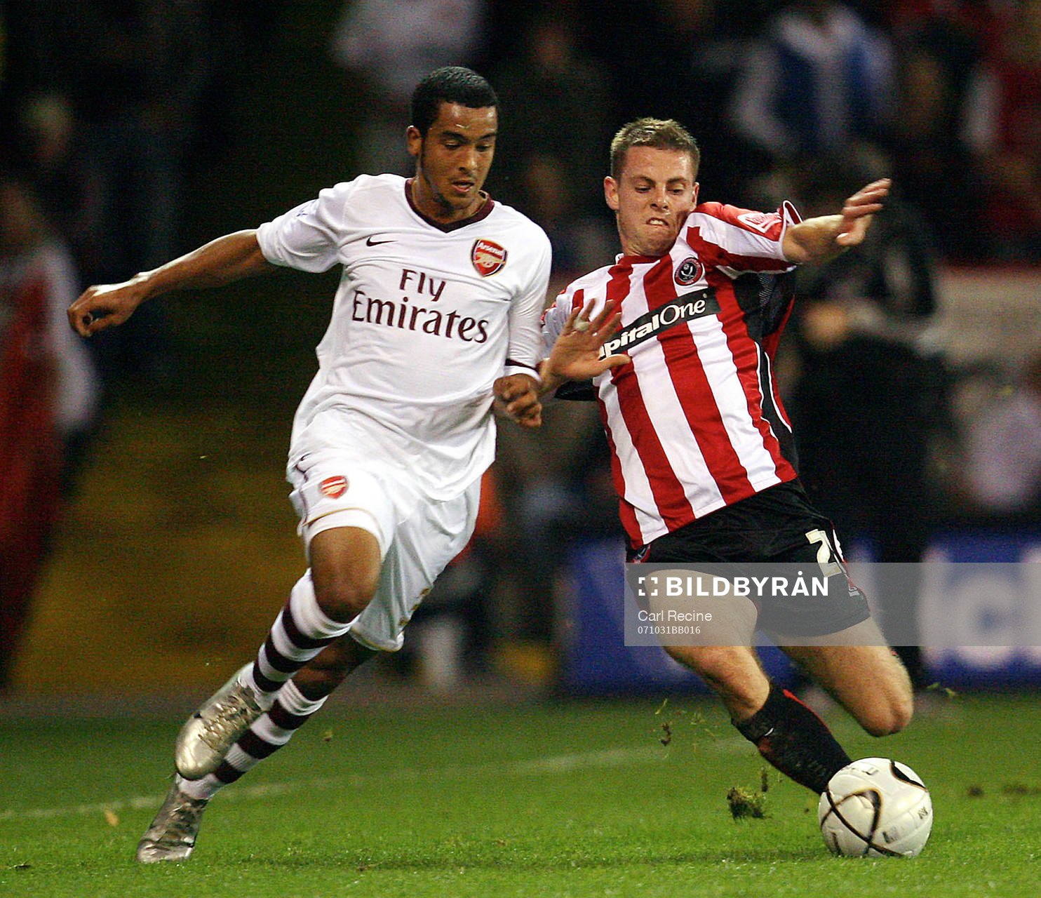 Theo Walcott,  Arsenal och Chris Armstrong, Sheffield