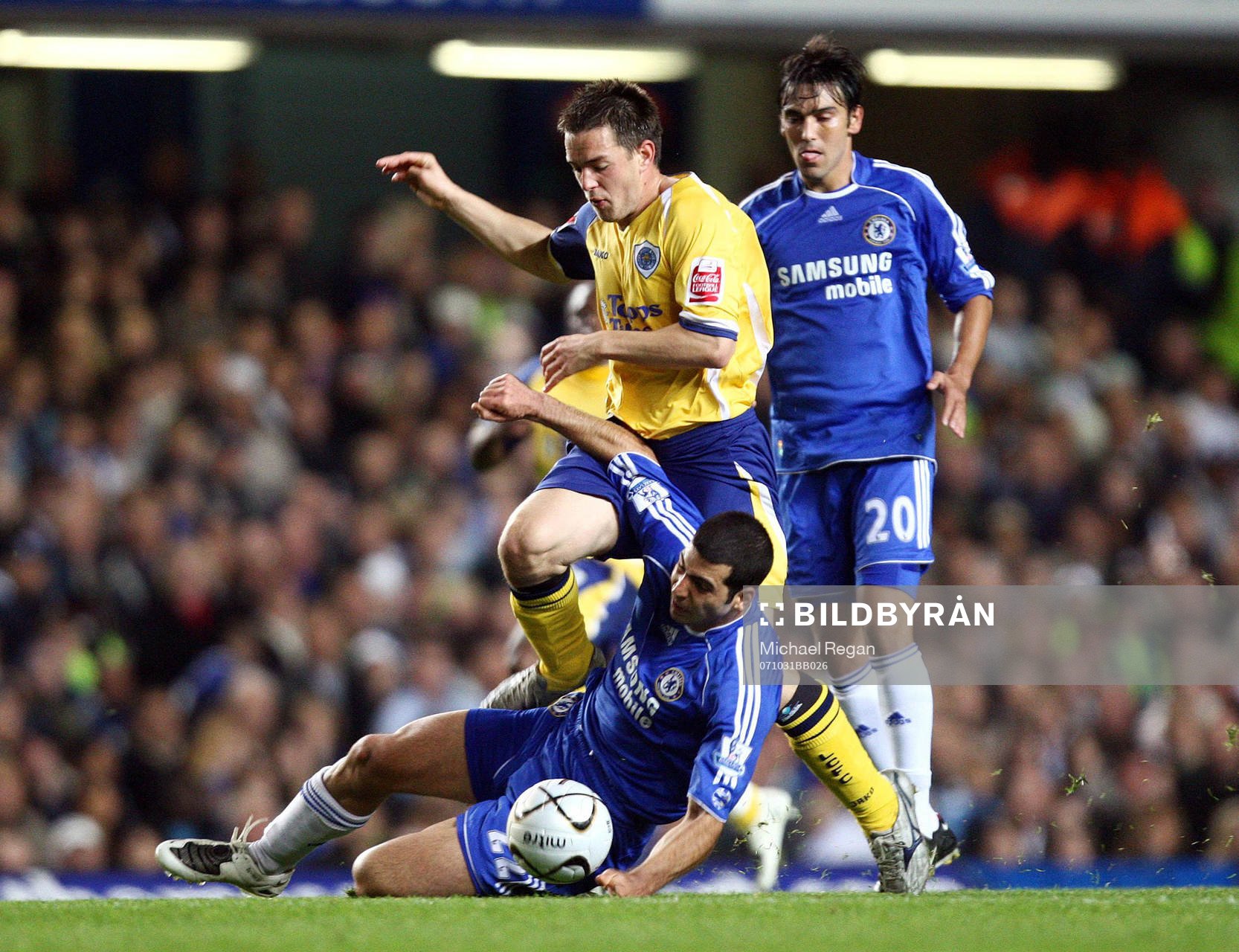 Fotboll, engelsk, Ligacupen, Chelsea v Leicester