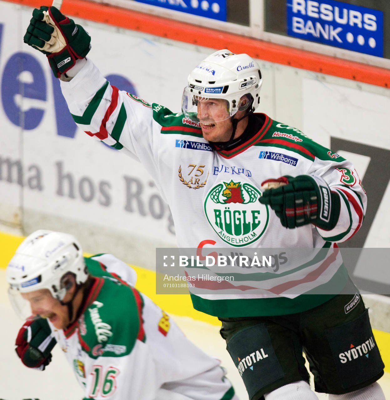 jubel Brett Harkins, Rögle, jubel