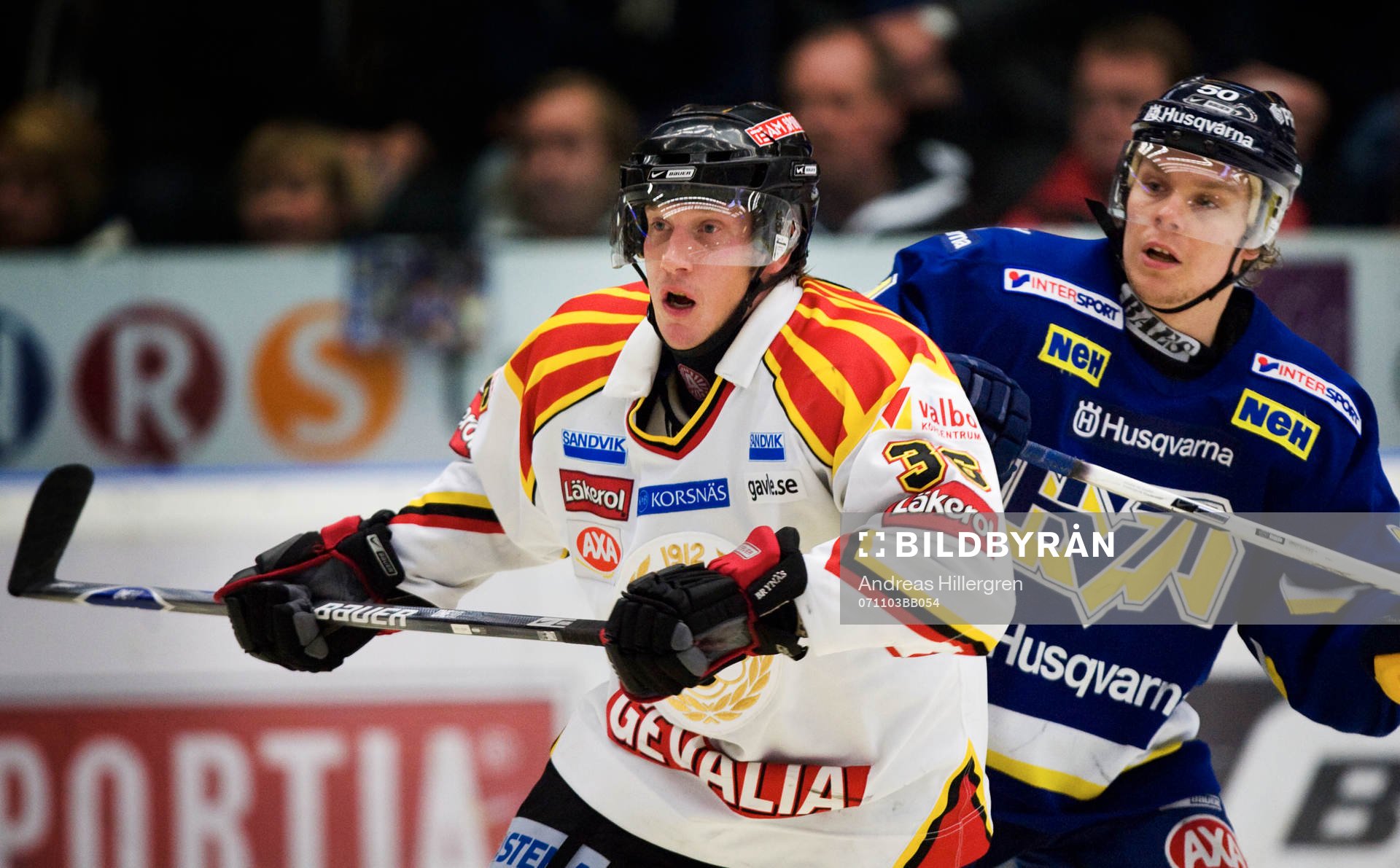 Mikael Lind, Brynäs och Andreas Jämtin, HV71