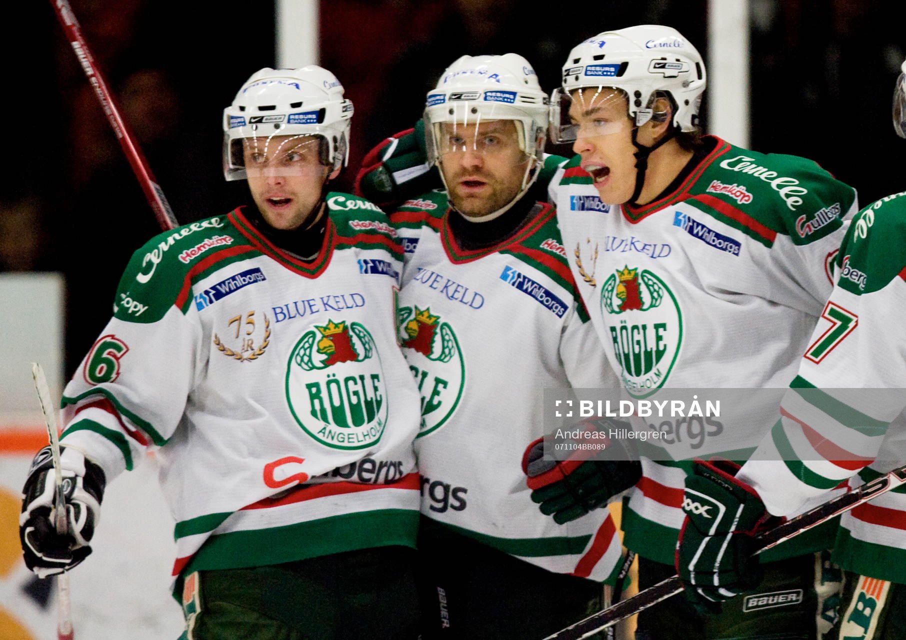Jakob Johansson, Rögle,  Mikael Gath och Andrée Persson,