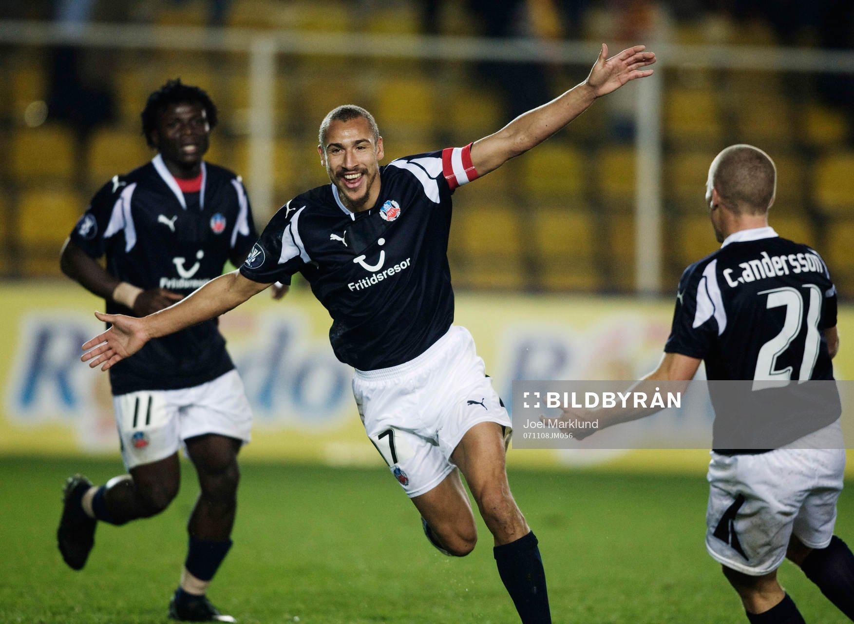  Henrik Larsson jubel efter 0-1.