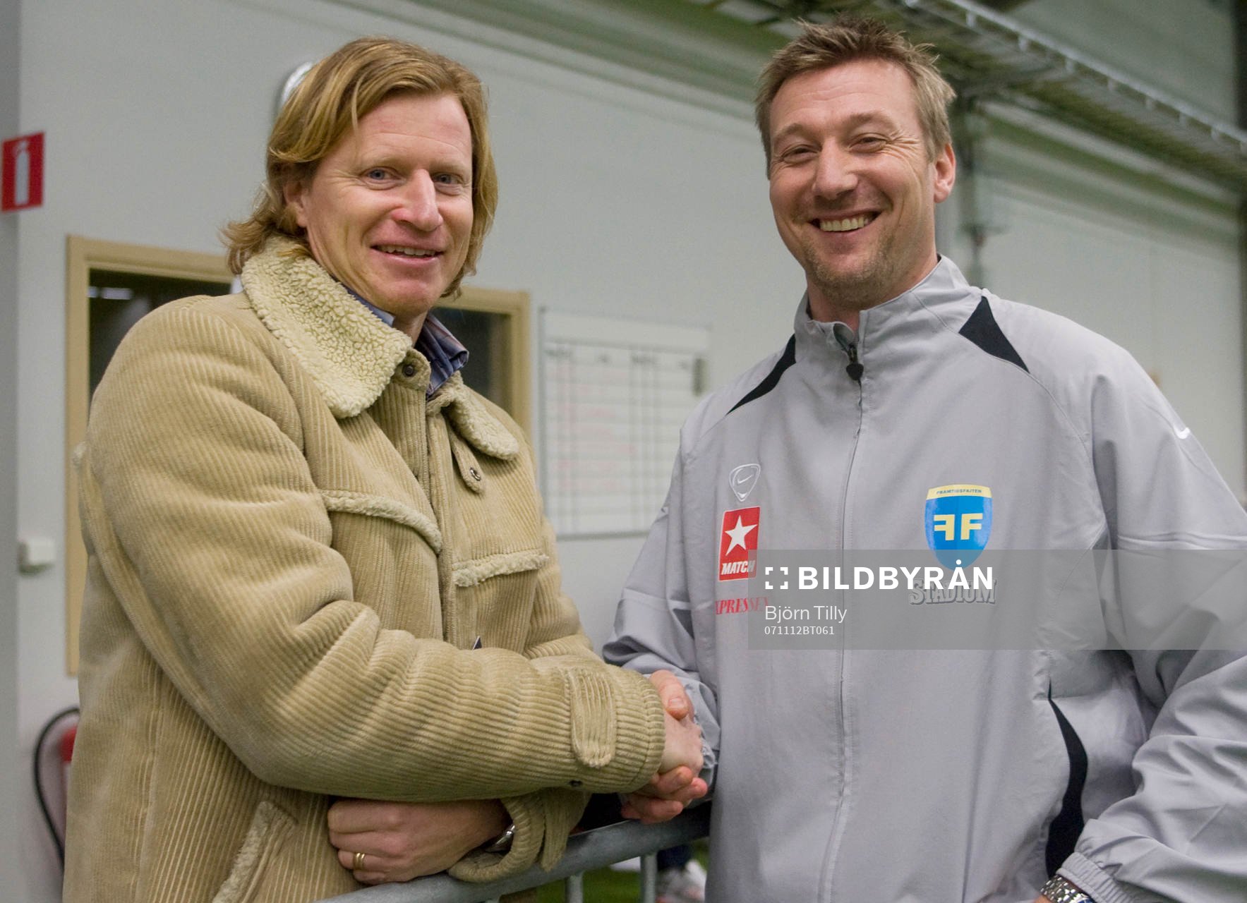 Stefan Pettersson och Stefan Landberg, tränare vita