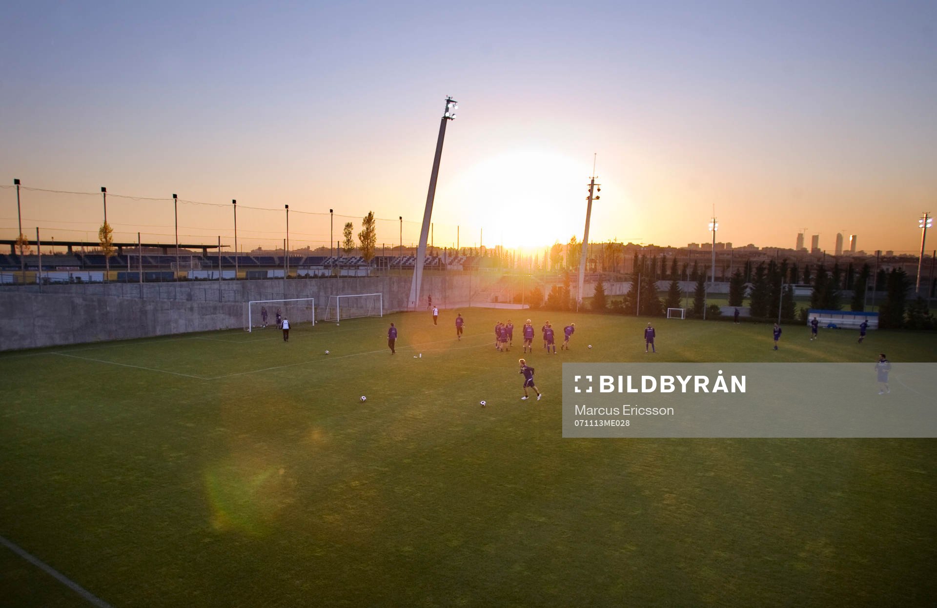 Landslaget på Cuicido Deportiva de Real Madrids tränings