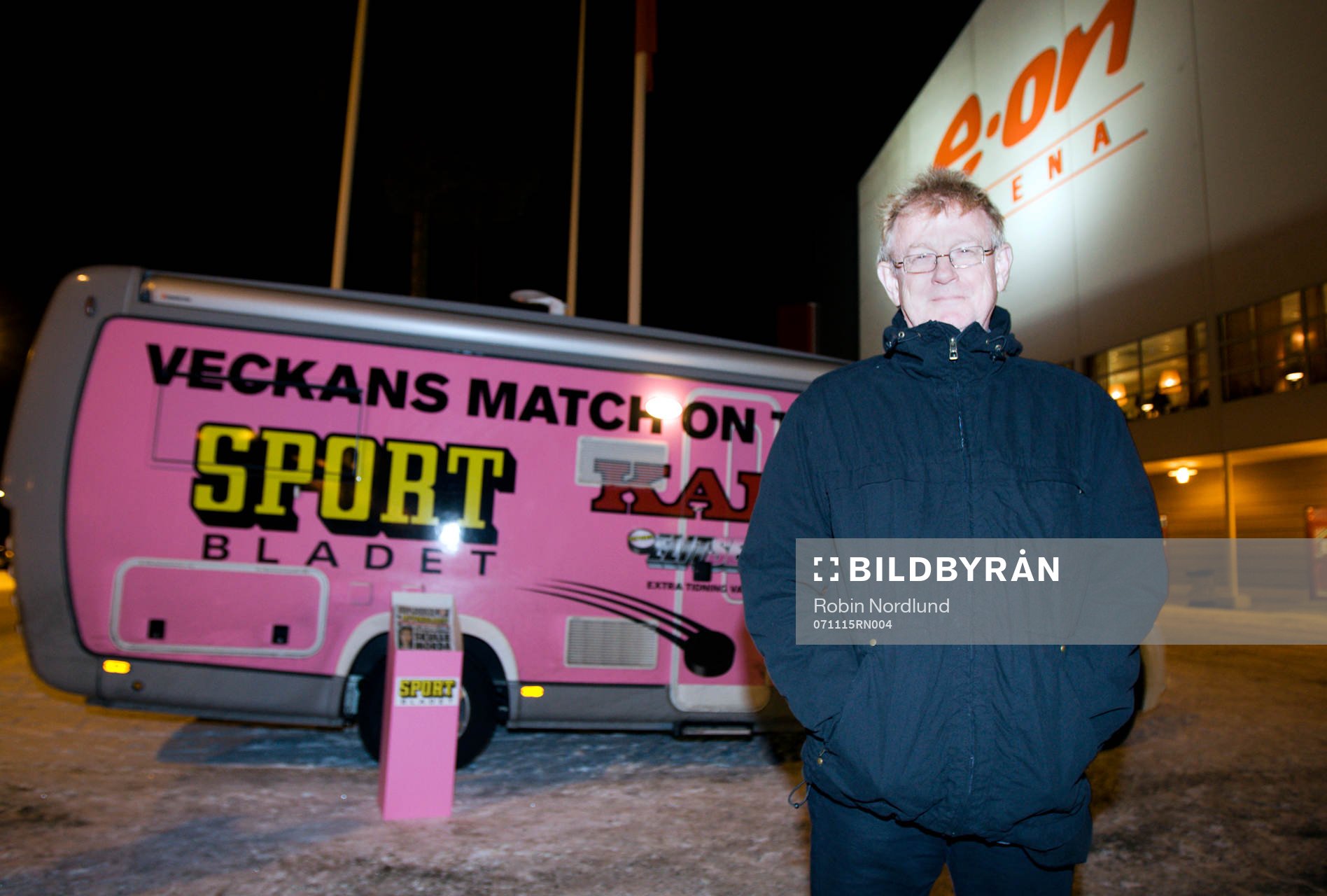 Sportbladets husbil, med Lasse Anrell