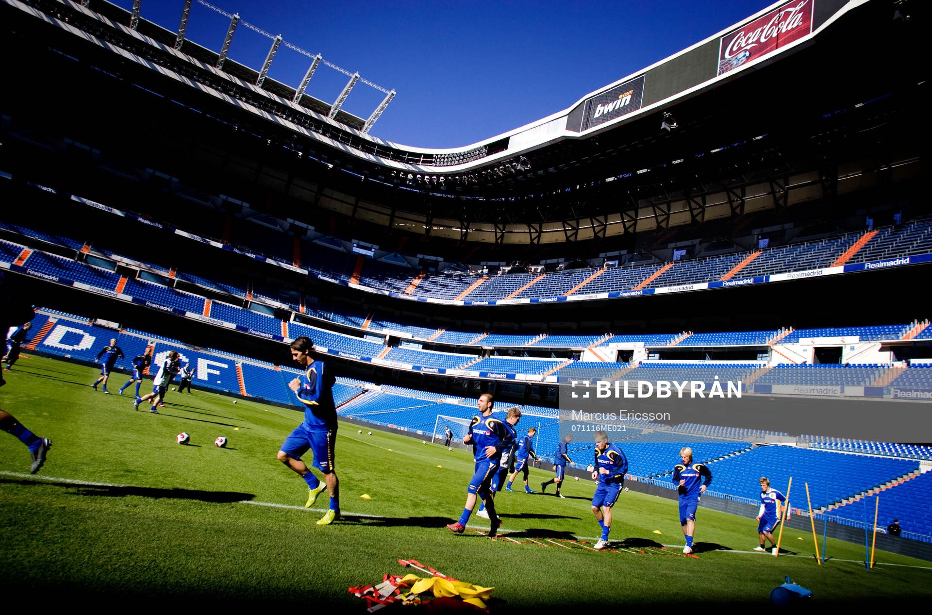 Träning, Stadion Santiago Bernabéu