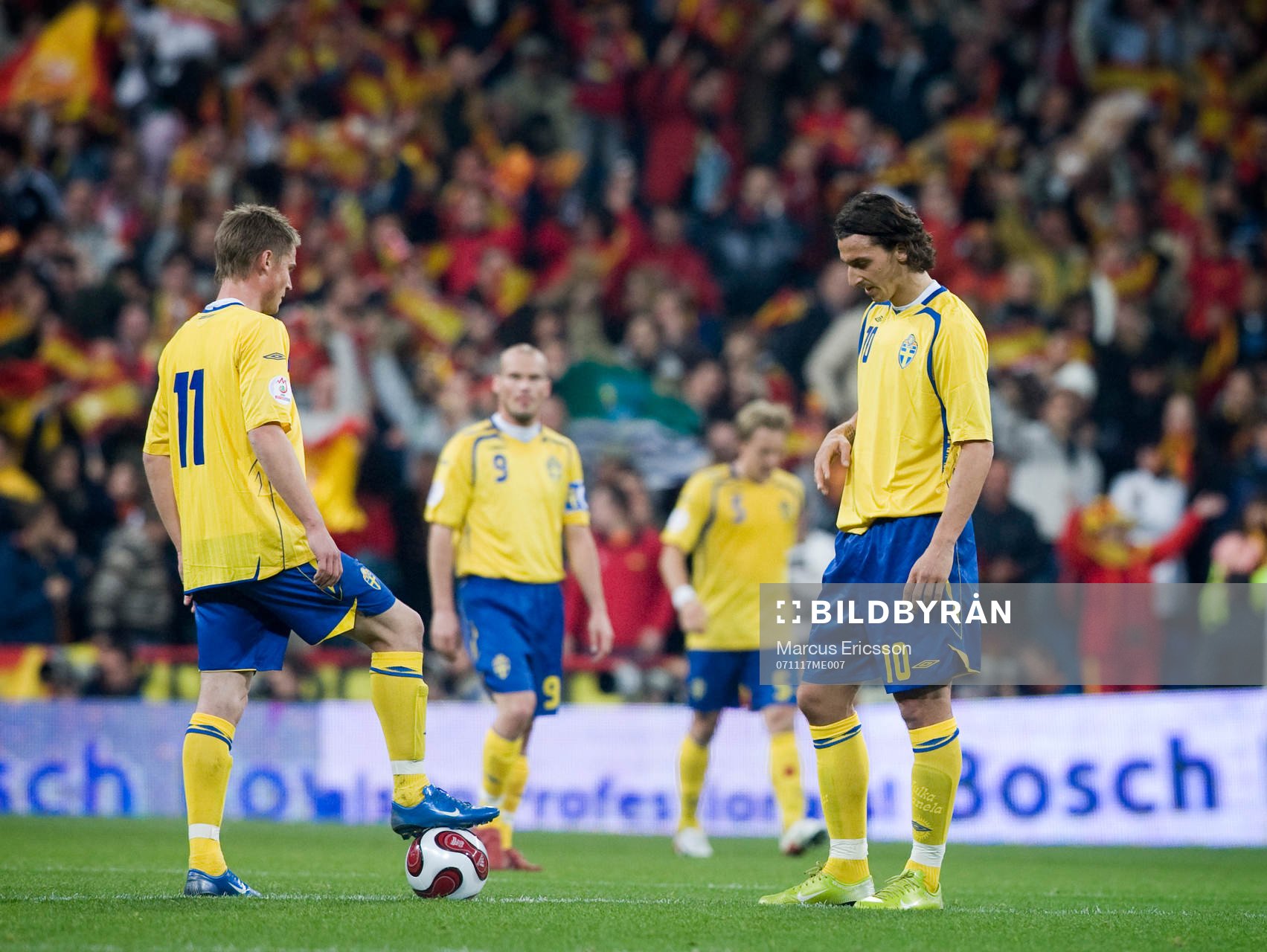   Zlatan Ibrahimovic och Markus Rosenberg.