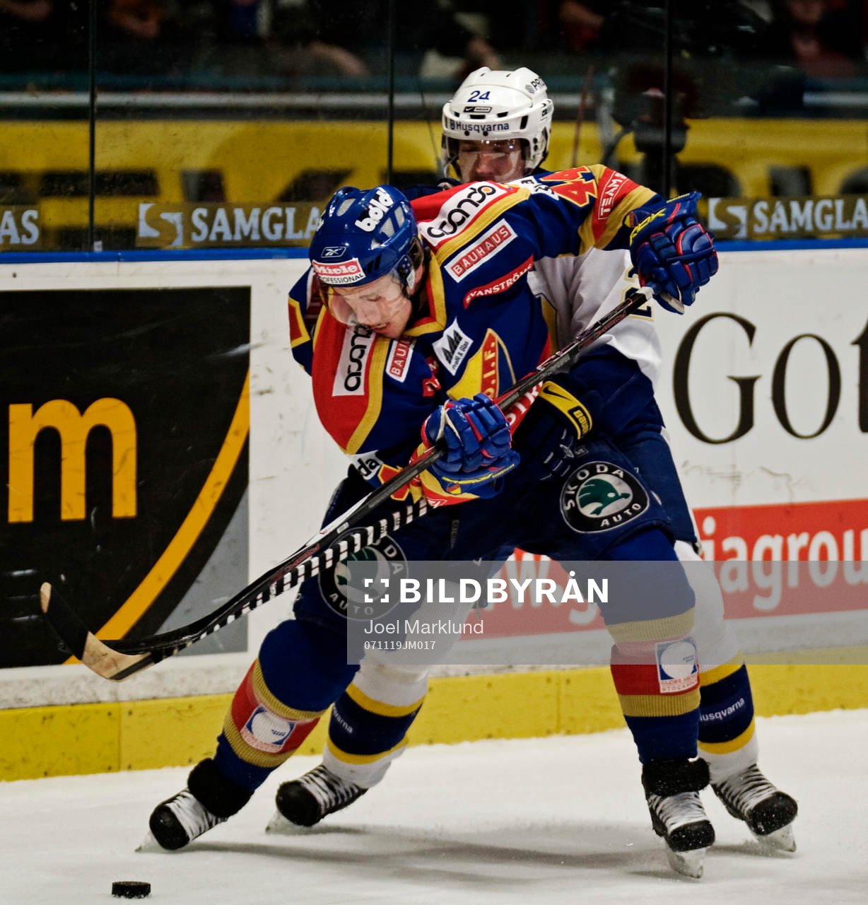 Nicklas Danielsson, Djurgården, och Jan Hrdina, HV71