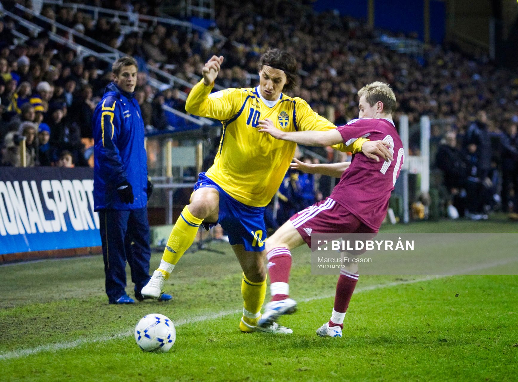 Zlatan Ibrahimovic och Genadijs Solonicins, Lettland