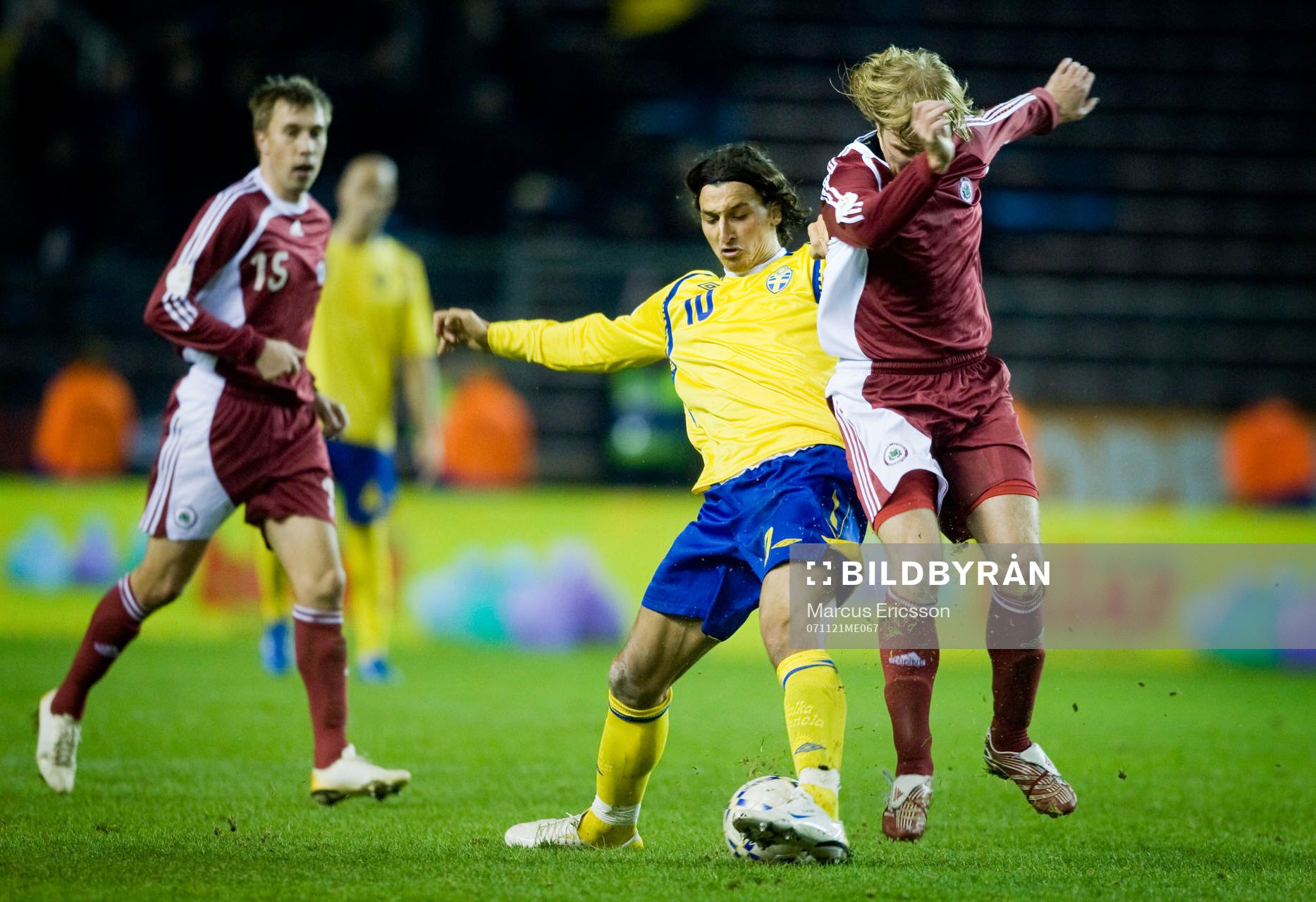 Zlatan Ibrahimovic och Juris Liazans, Lettland