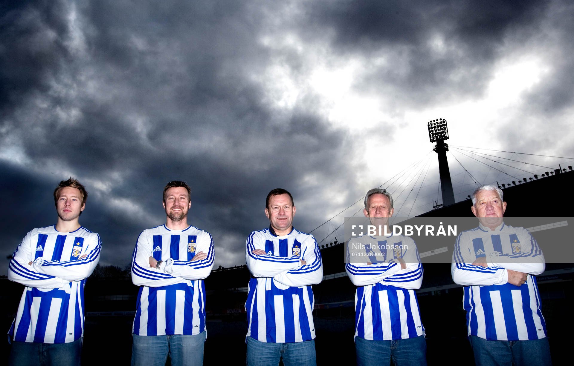 Fotboll, IFK Göteborg. Fem olika SM-Guldmedaljörer, Adam