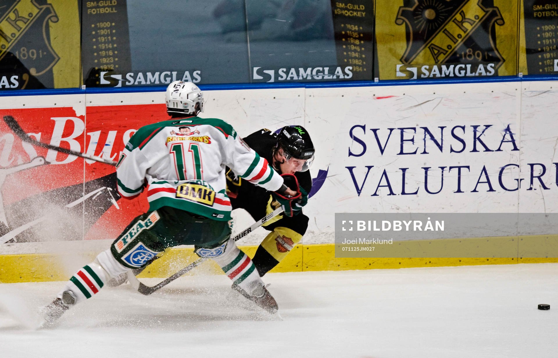 Mattias Sjögran, Rögle, och Tobias Ericsson, AIK