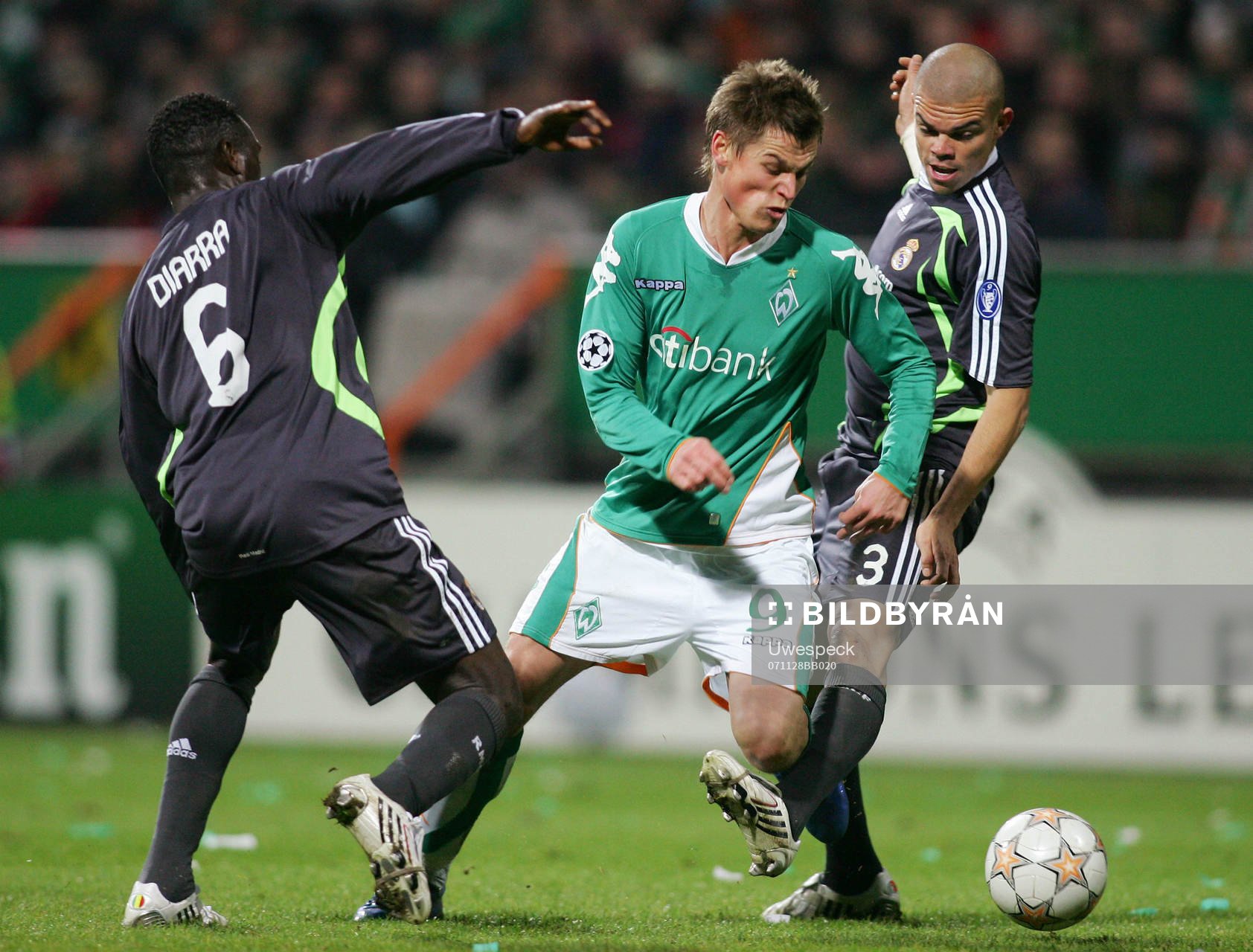  Mahamadou Diarra, Markus Rosenberg och Pepe.l