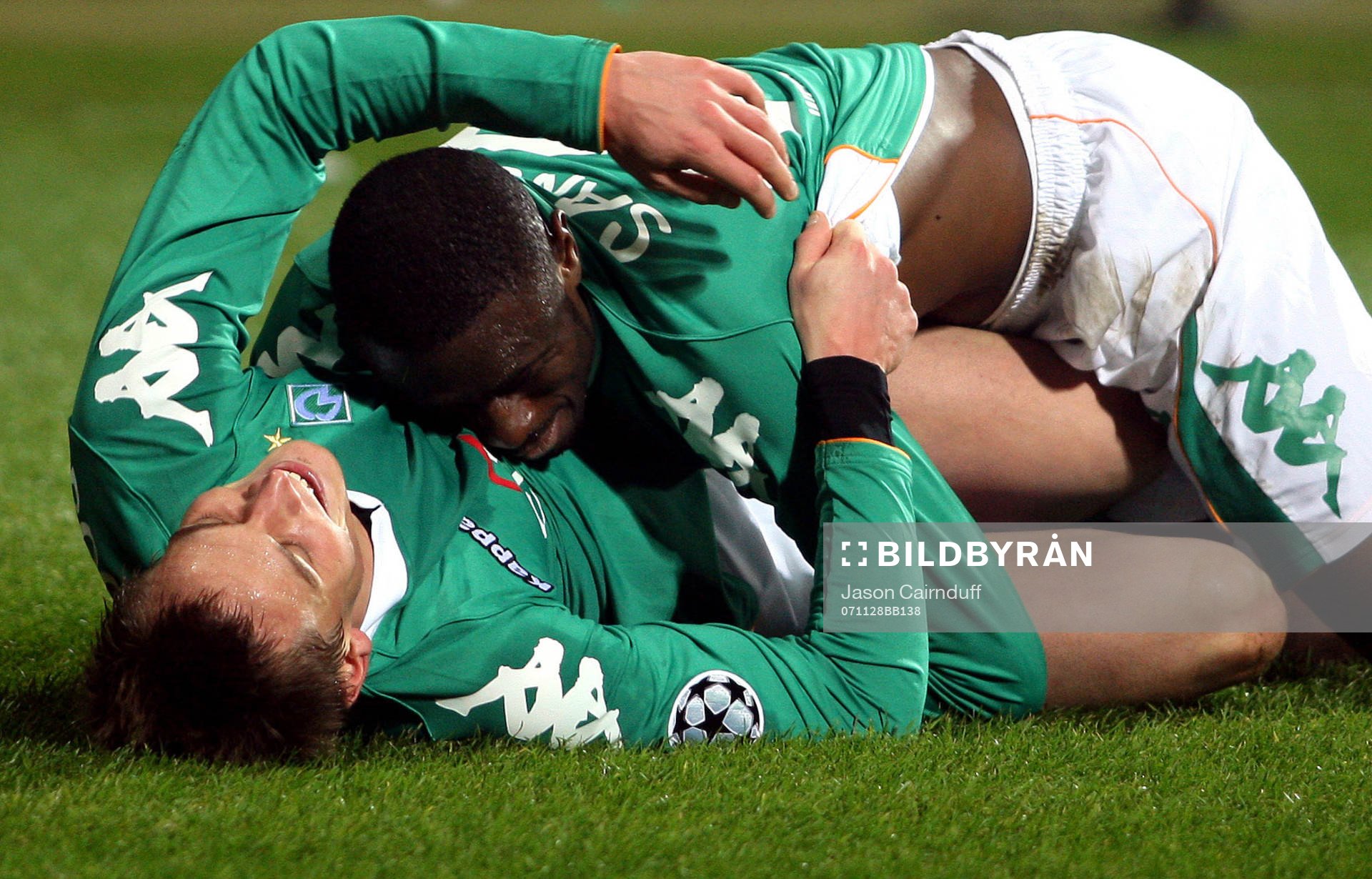 Markus Rosenberg och Boubacar Sanogo, Bremen, jubel