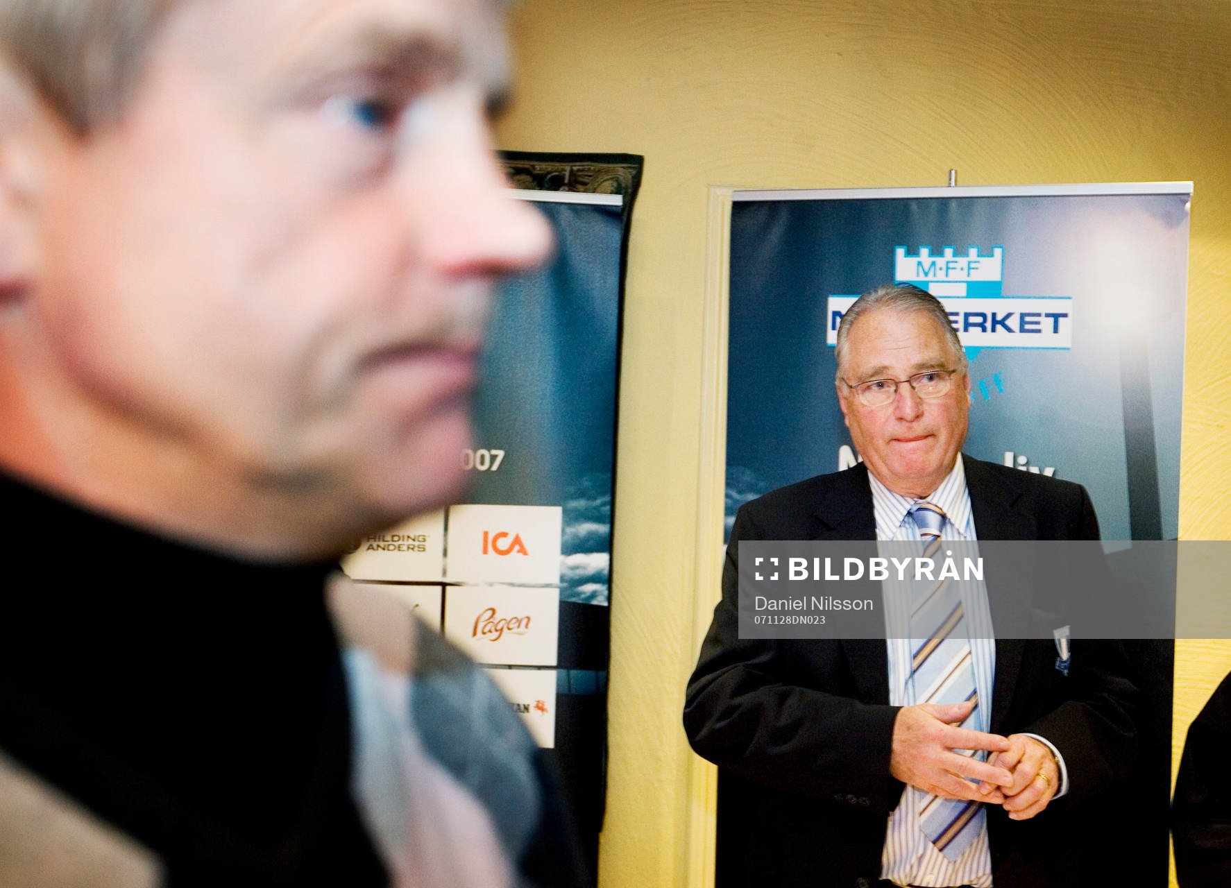 Bengt Madsen, ordförande, Malmö FF och Hasse Borg,