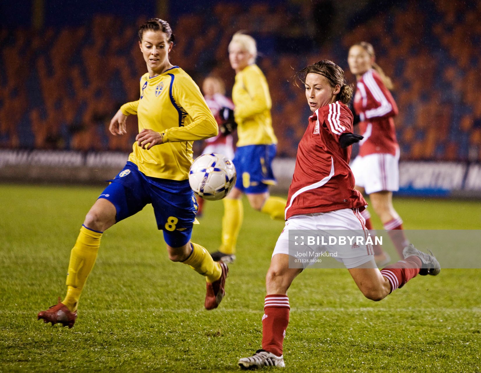 Lotta Schelin, Sverige, Bettina Falk Hansen, Danmark