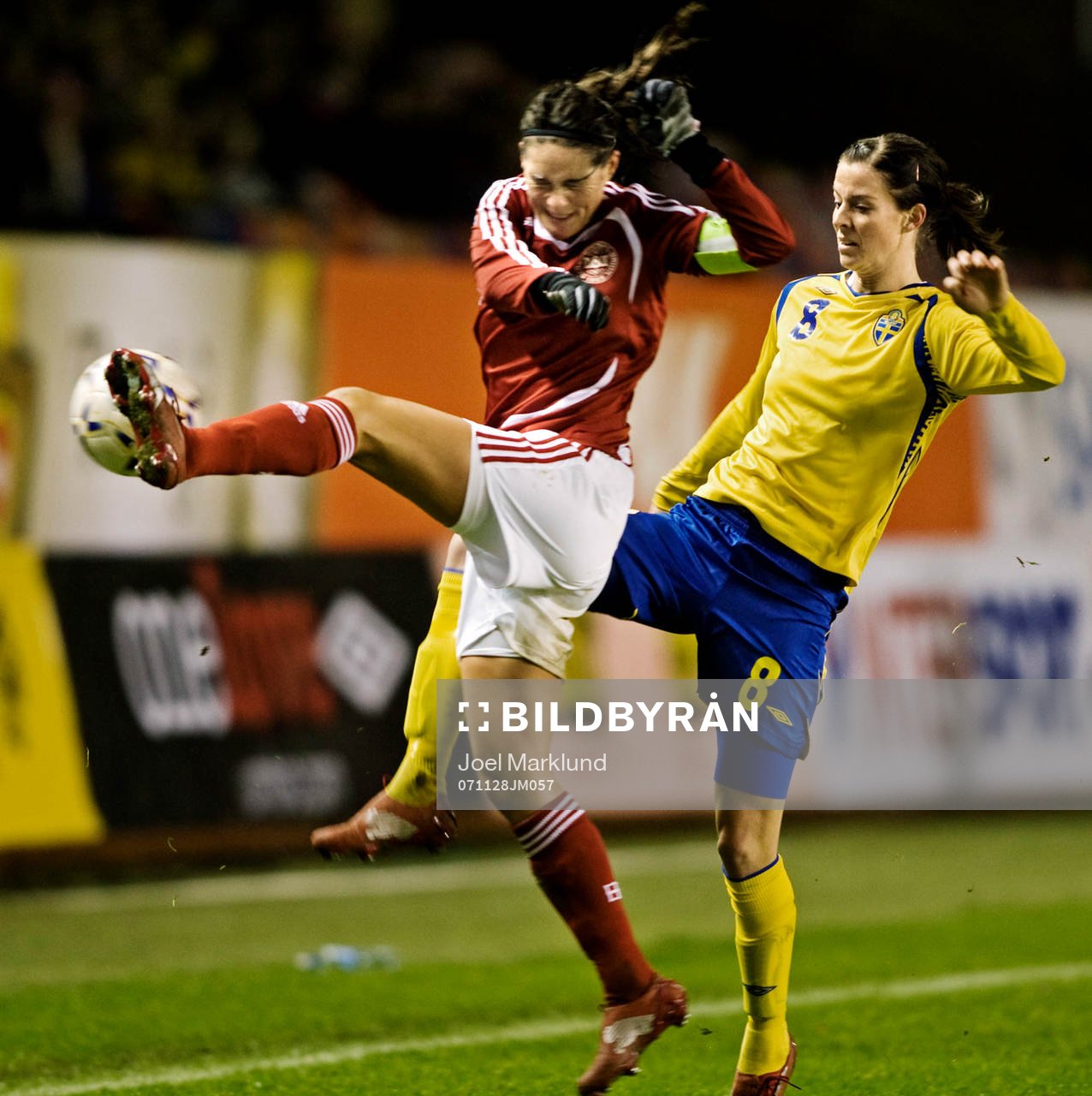 Katrina S. Pedersen, Danmark, och Lotta Schelin, Sverige