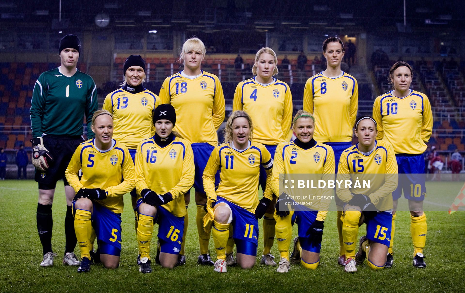 Hedvid Lindahl, målvakt, Frida Östberg, Nilla Fischer,