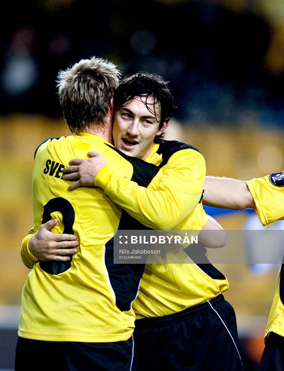  Mathias Svensson, Stefan Ishizaki, Elfsborg, jubel.