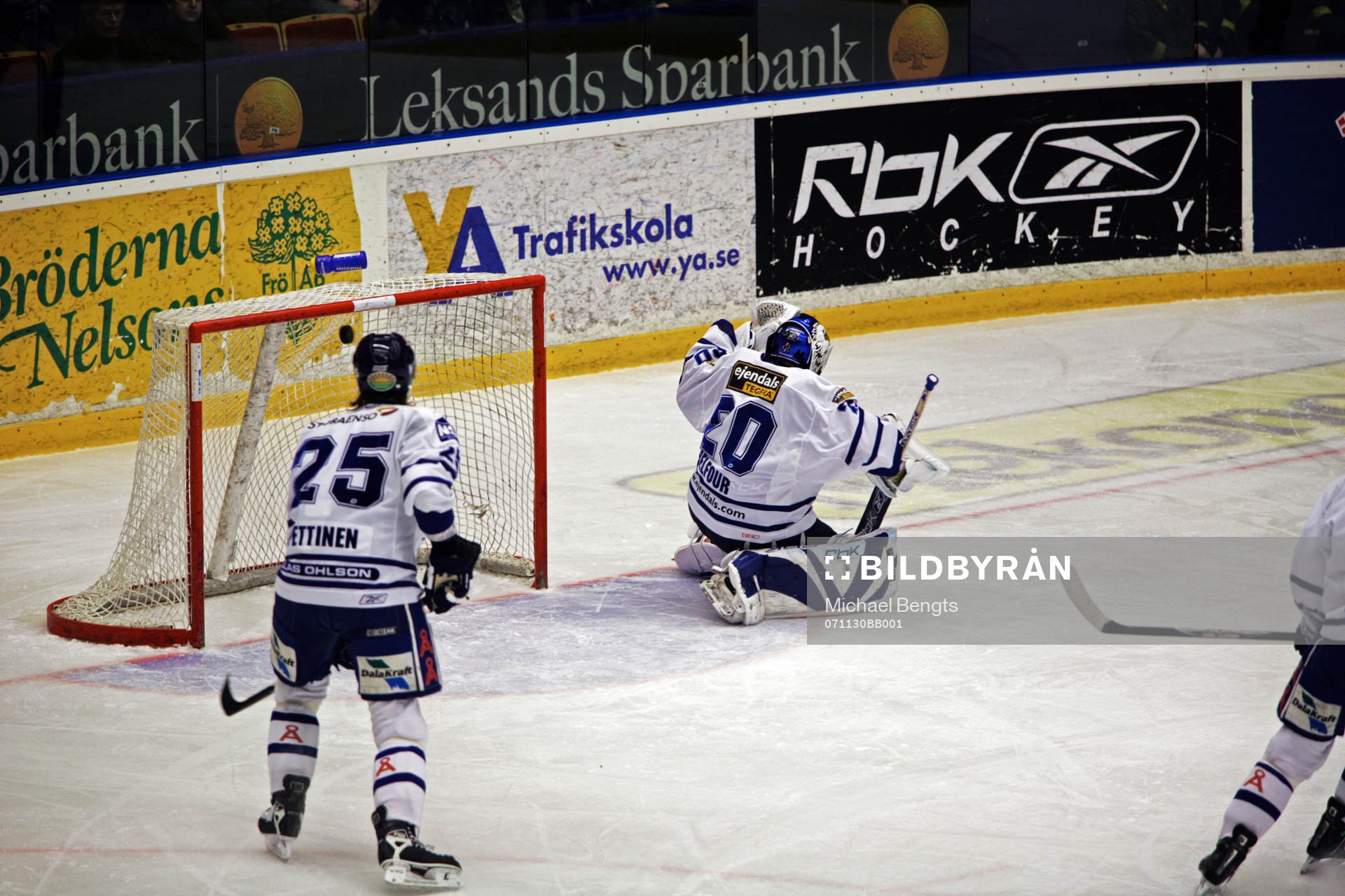 Ed Belfour, Leksand (målvakt) släppte in 3 mål på 10