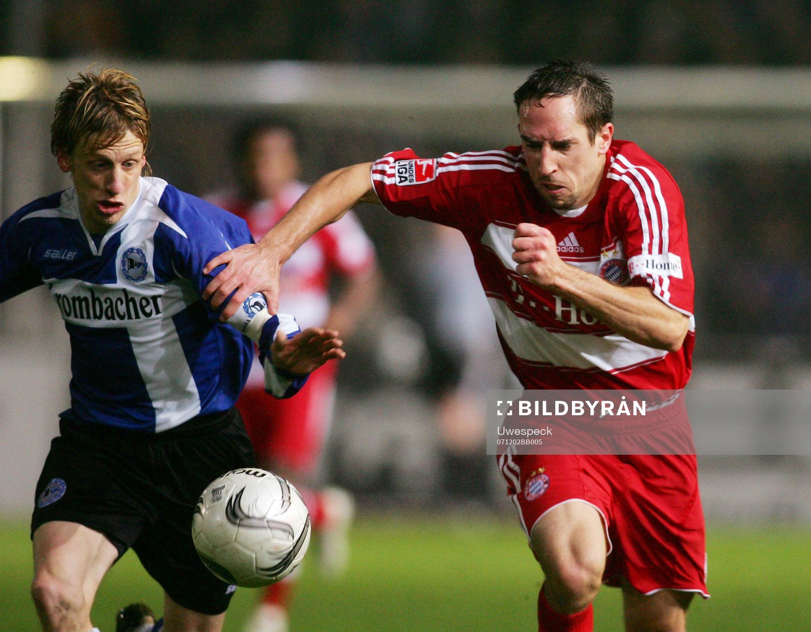  Ruediger Kauf och Franck Ribery. 