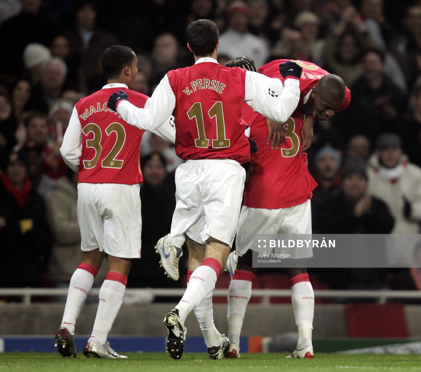 Abou Diaby, Theo Walcott, Robin Van Persie och  Bacary