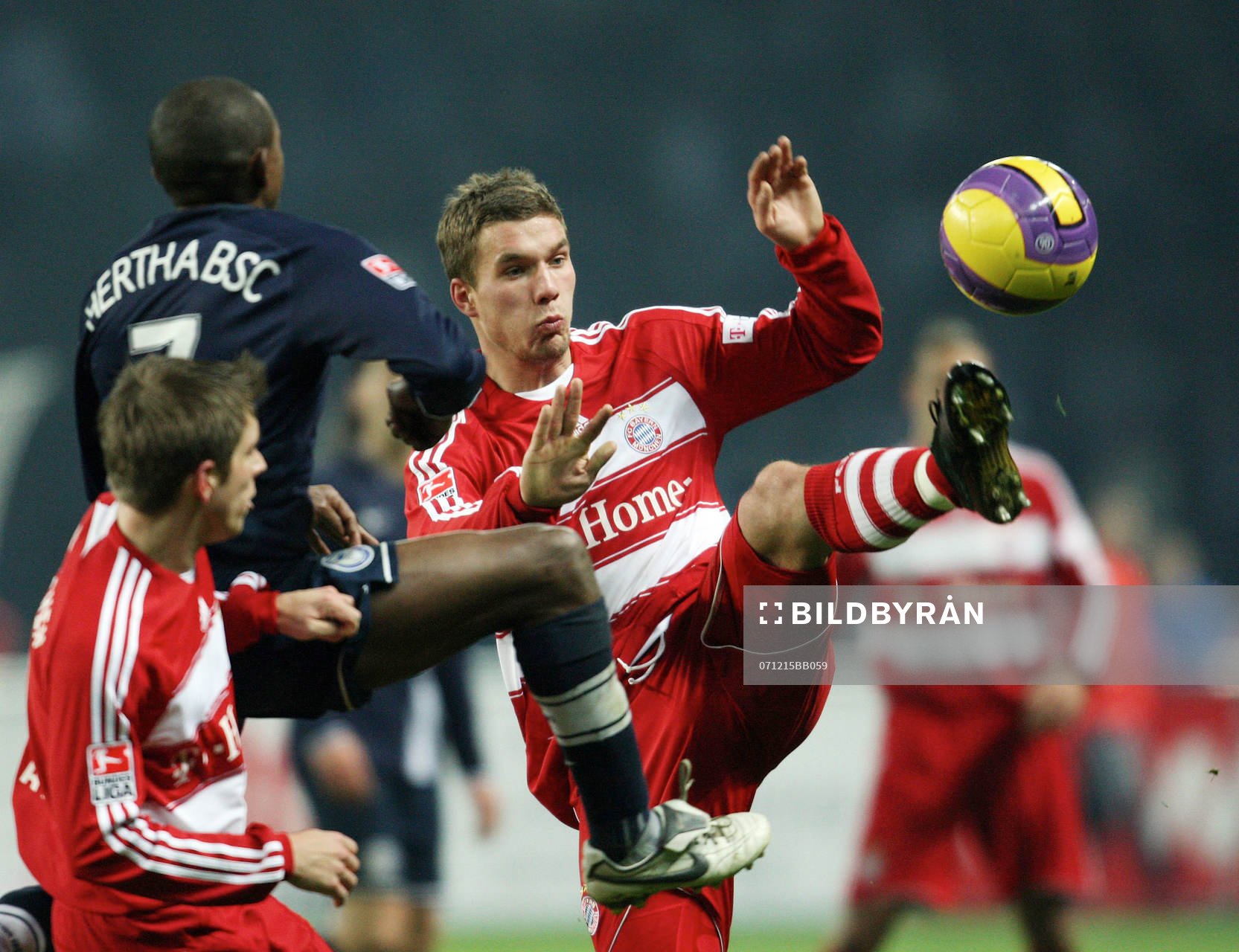 Philipp Lahm, Mineiro Hertha och Lukas Podolski