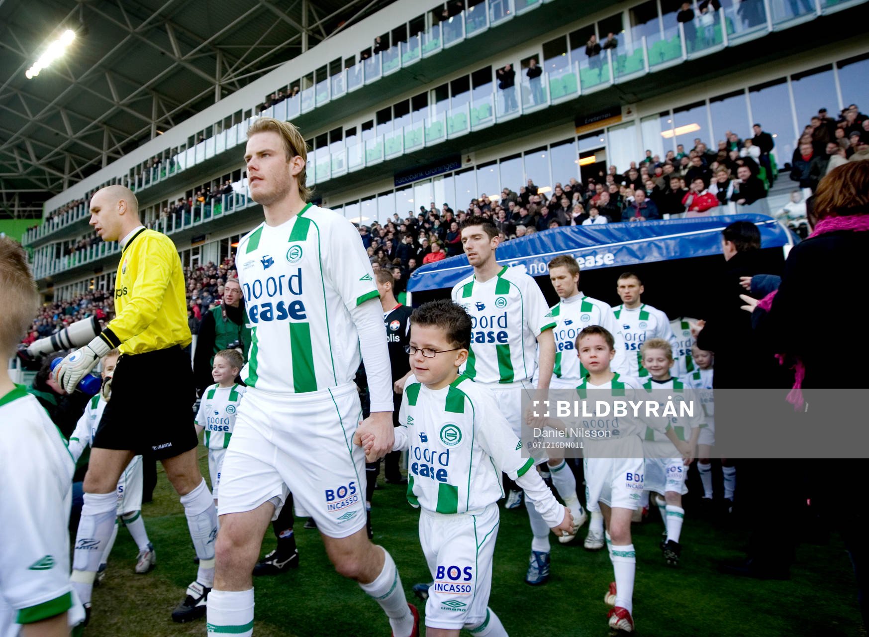 Fredrik Stenman, Groningen, spelarentré. Entré, inmarsch