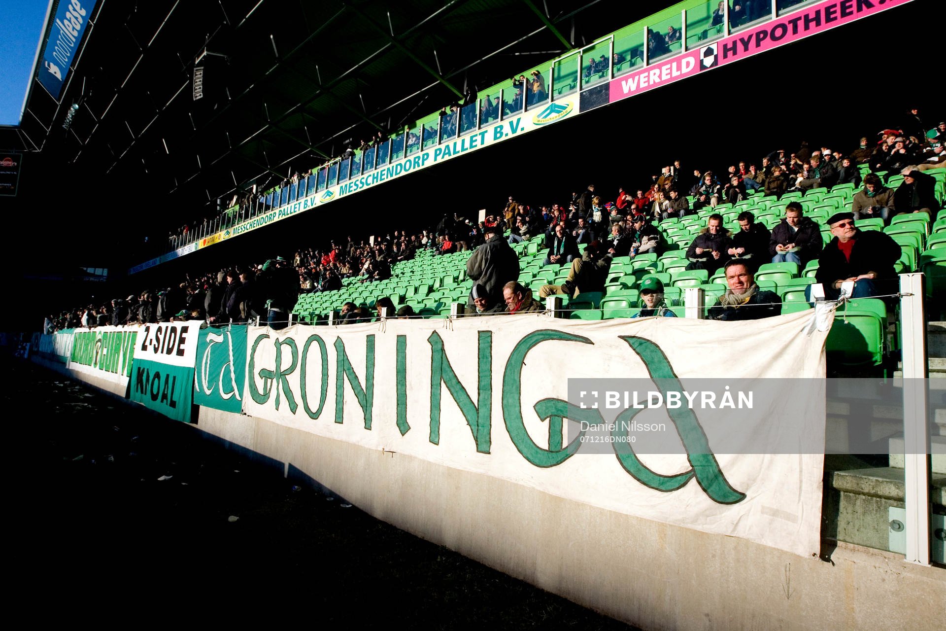 Euroborg arena, läktare. Interiör