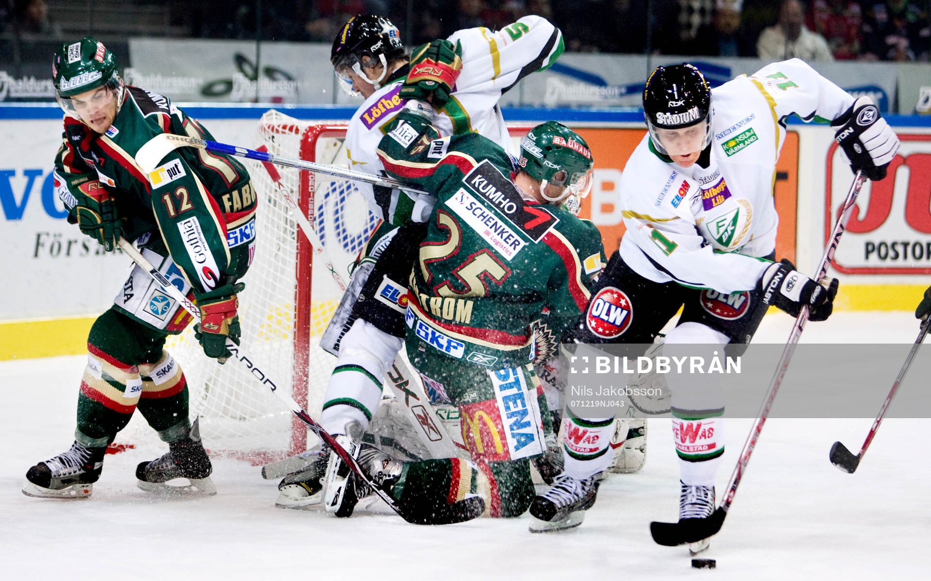 Jesper Mattsson, Färjestad med pucken, Karl Fabricius,