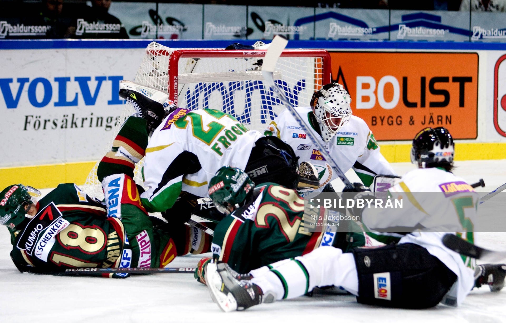 Steven Kariya, Martin Plüss, Frölunda Jonas Frögren,