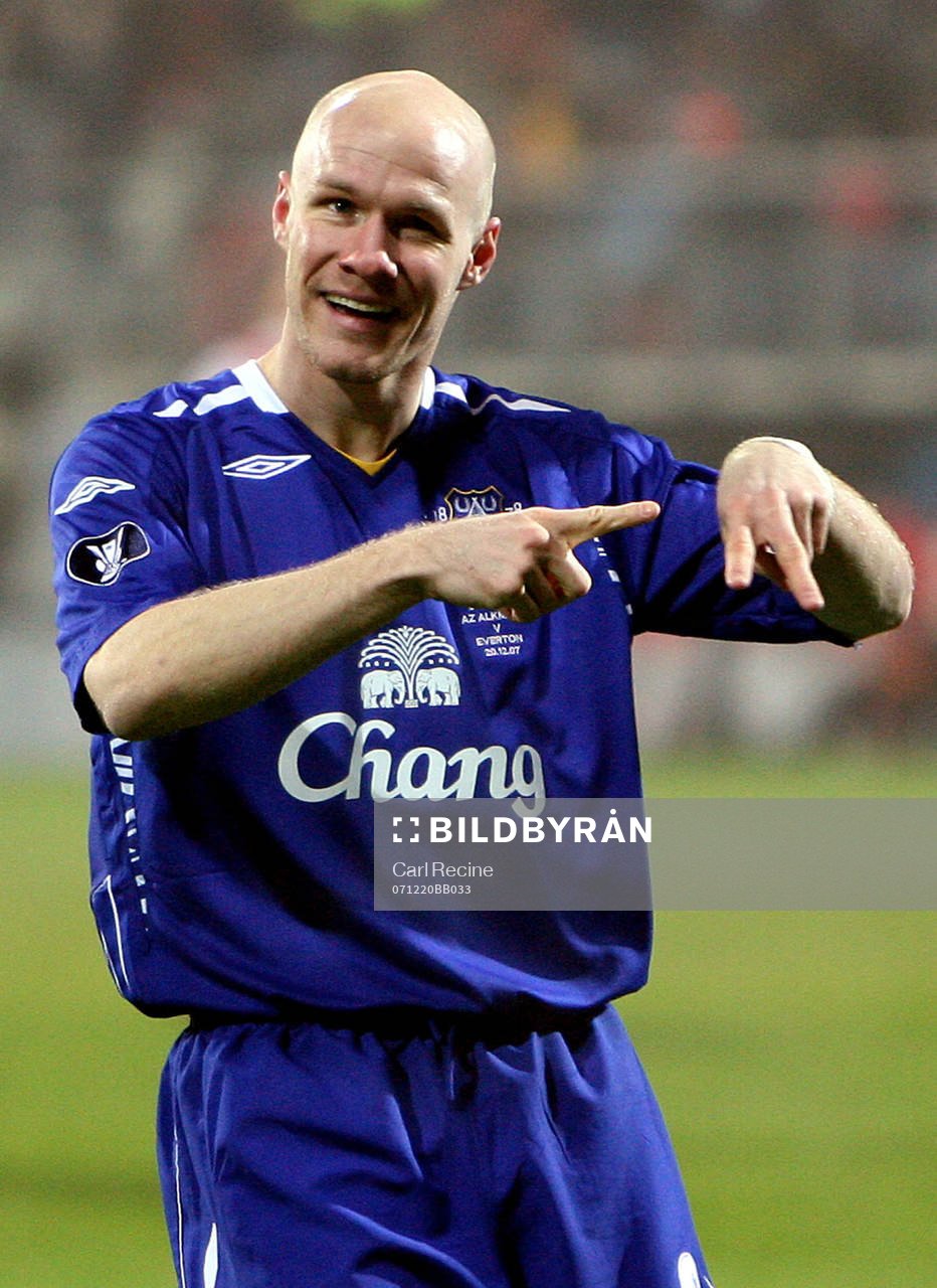  Andrew Johnson, Everton, jubel.