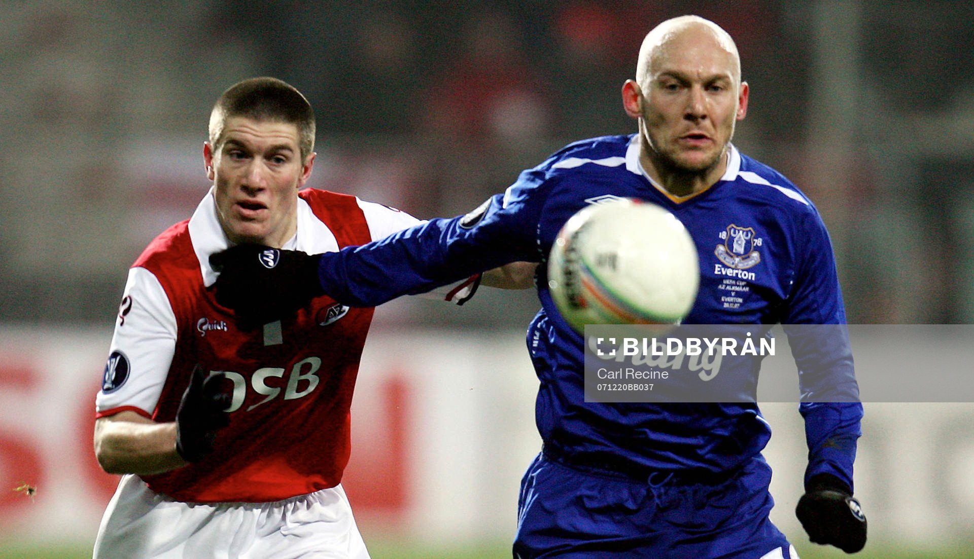  Sebastien Pocognoli, Alkmaar och Thomas Gravesen, Everton.