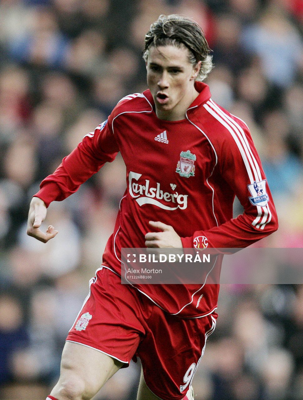  Fernando Torres, Liverpool, jubel efter första målet.