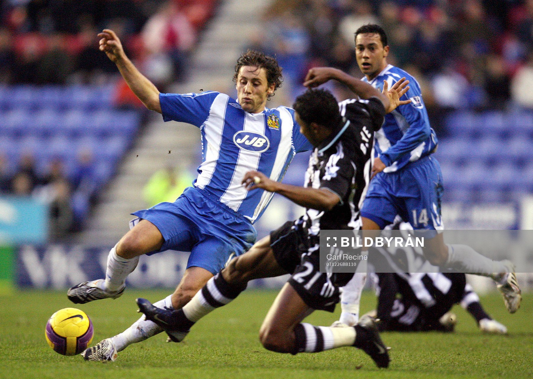 Fotboll, engelsk, Premier League, Wigan Athletic -