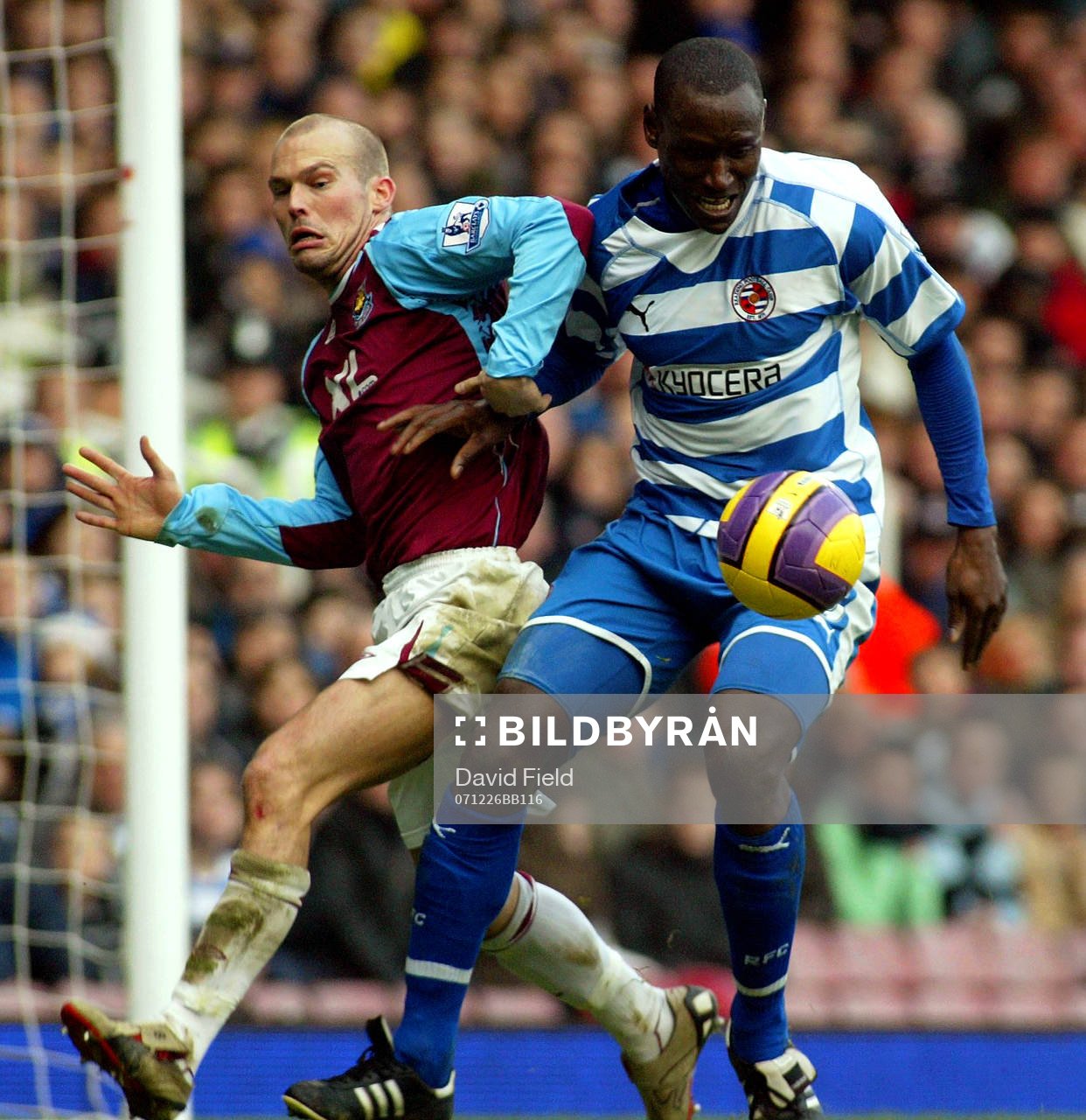Ibrahima Sonko, Reading och Fredrik Ljungberg, West Ham