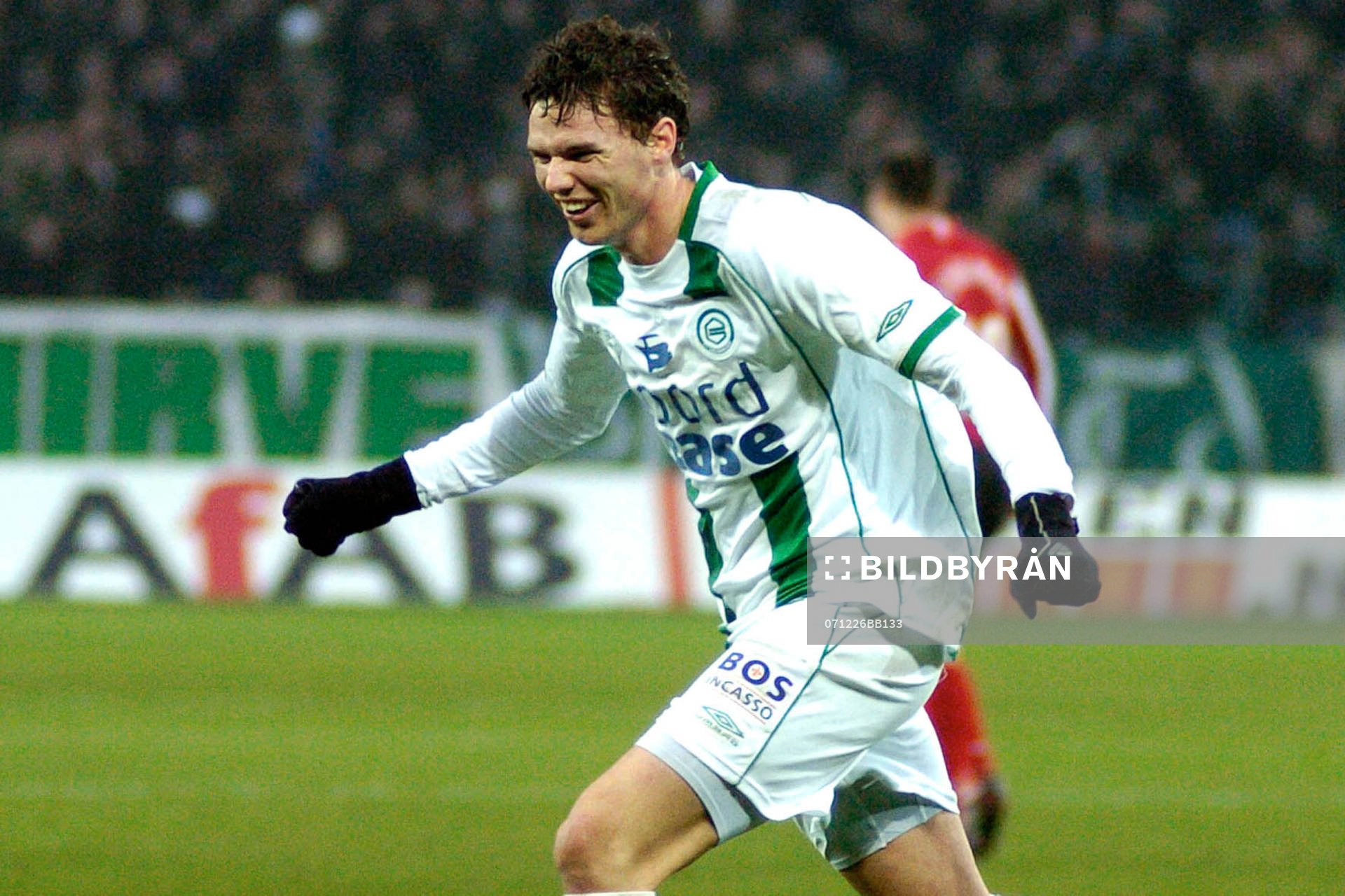  Marcus Berg, jubel efter 2-1.