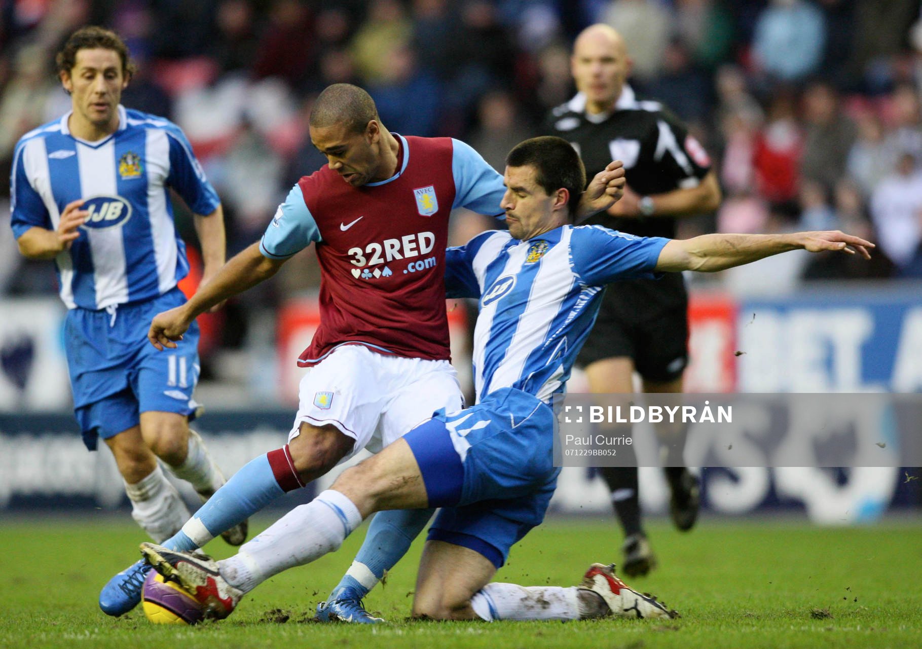 Luke Moore, Aston Villa och Paul Scharner, Wigan