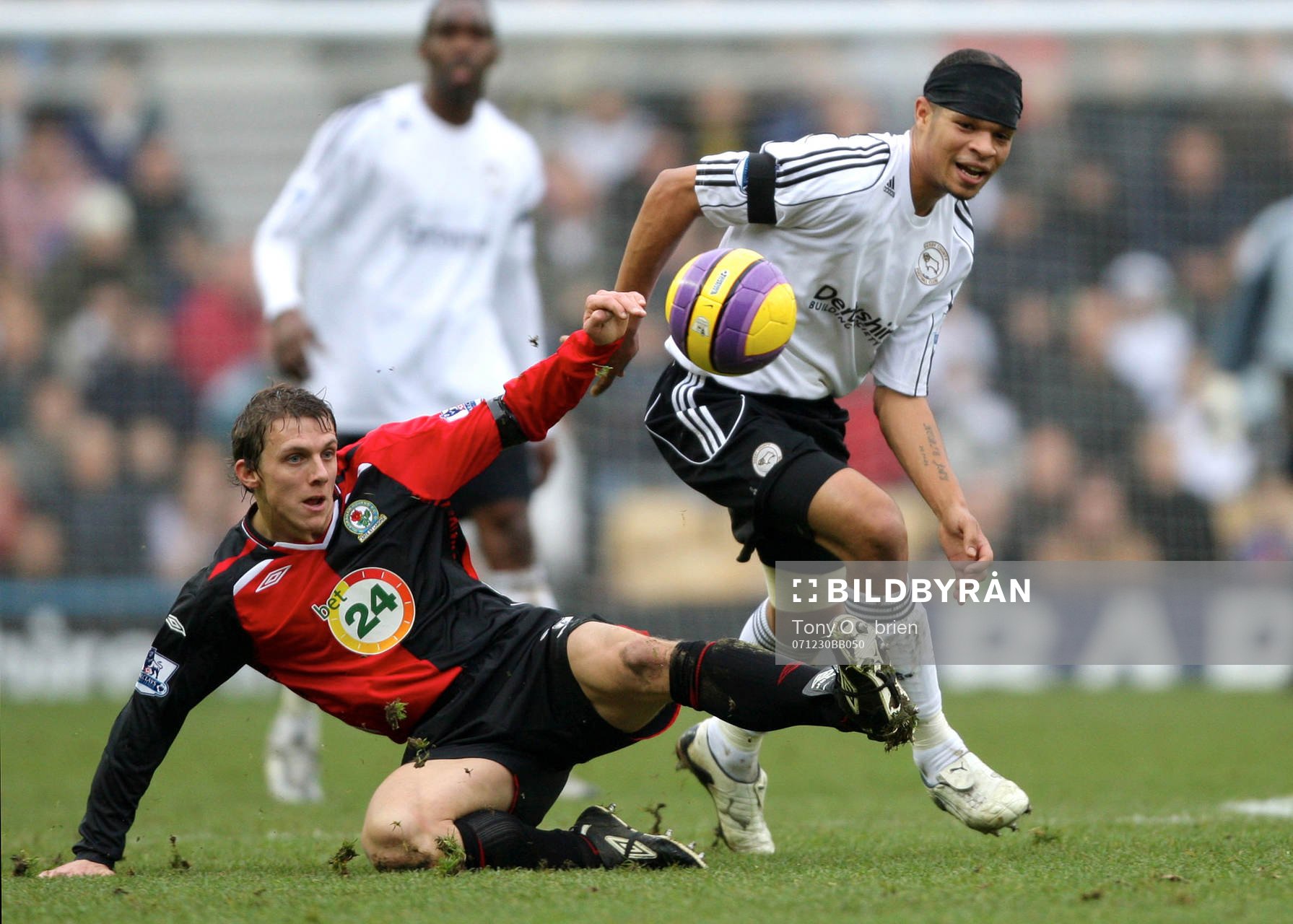 Fotboll, engelsk, Premier League, Derby County -Blackburn