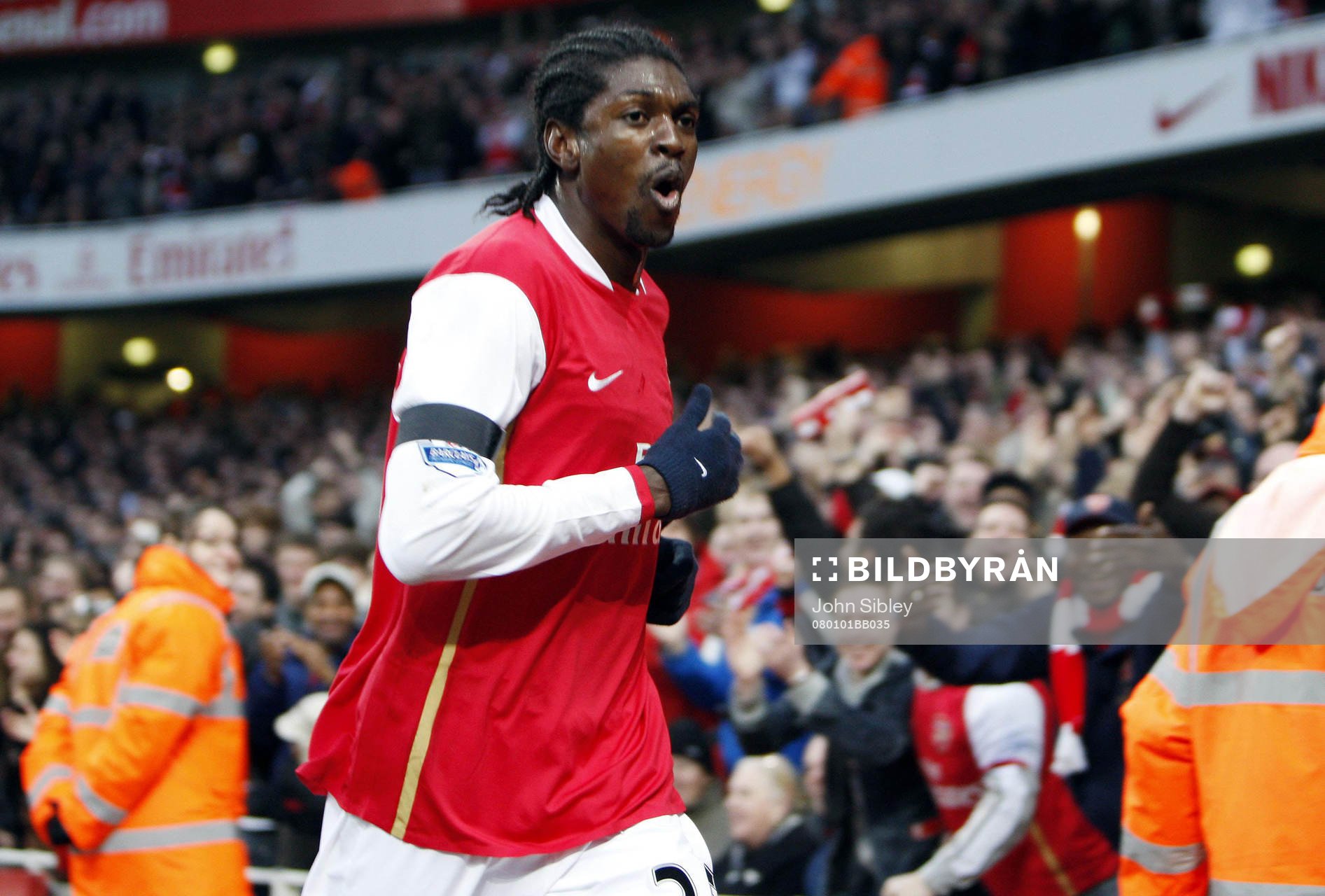 Emmanuel Adebayor, Arsenal (Jubel)